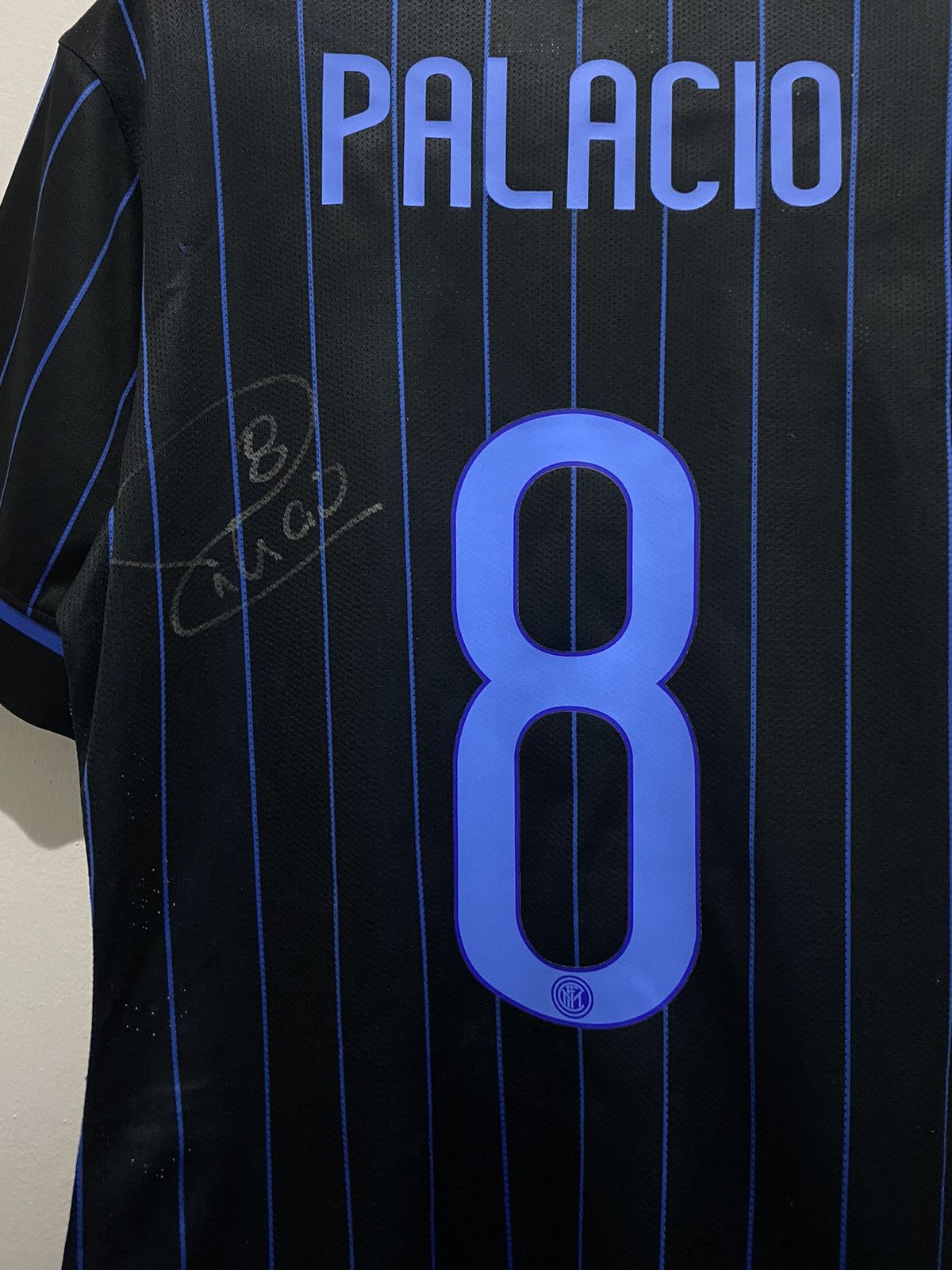 Nike Match Issue Sign Inter Milan 14-15 Palacio Soccer Jersey - M Size US M / EU 48-50 / 2 - 3 Thumbnail