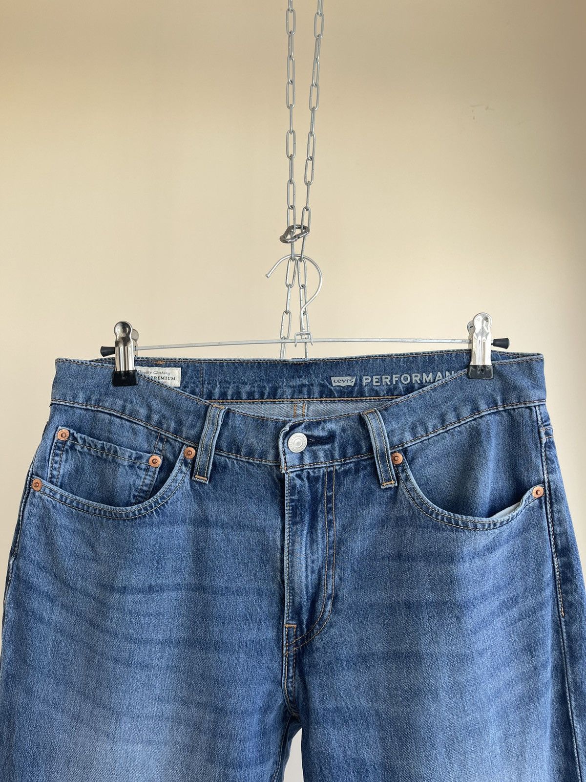 Levi's Premium 511 Zip Fly Tapered Slim Fit 5 Pocket Denim Jeans Size US 32 / EU 48 - 6 Thumbnail