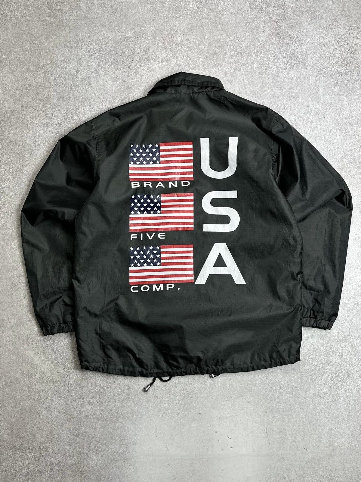Vintage Vintage American Flag Nylon Coach Jacket Size US M / EU 48-50 / 2 - 1 Thumbnail