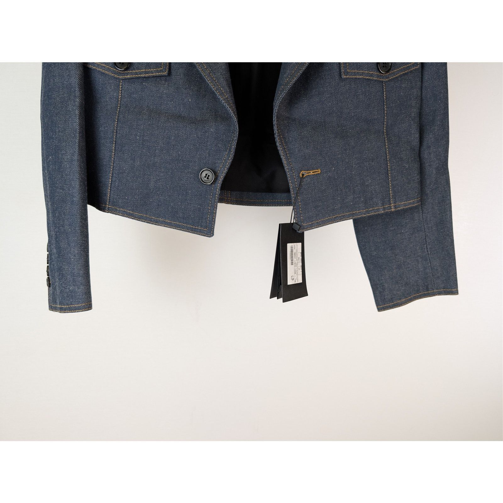 Saint Laurent Paris o1rshd1 Veste Jean Tailleur tailored denim jacket Deep Blue Size M / US 6-8 / IT 42-44 - 3 Thumbnail