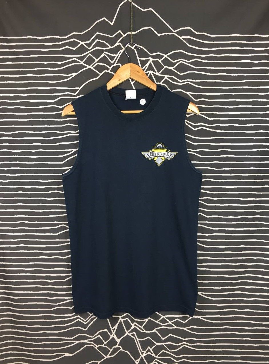Vintage Vtg Canada West Coast Motorcycle Ride For Dad Sleeveless Tee Size US M / EU 48-50 / 2 - 5 Thumbnail