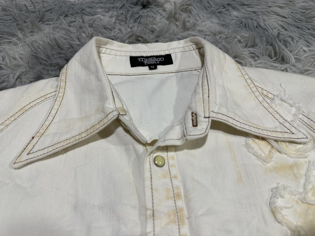 Tornado Mart 🔥Y2K Archived Tornado Mart Distressed Frayed Bandage Shirt Size US M / EU 48-50 / 2 - 8 Thumbnail