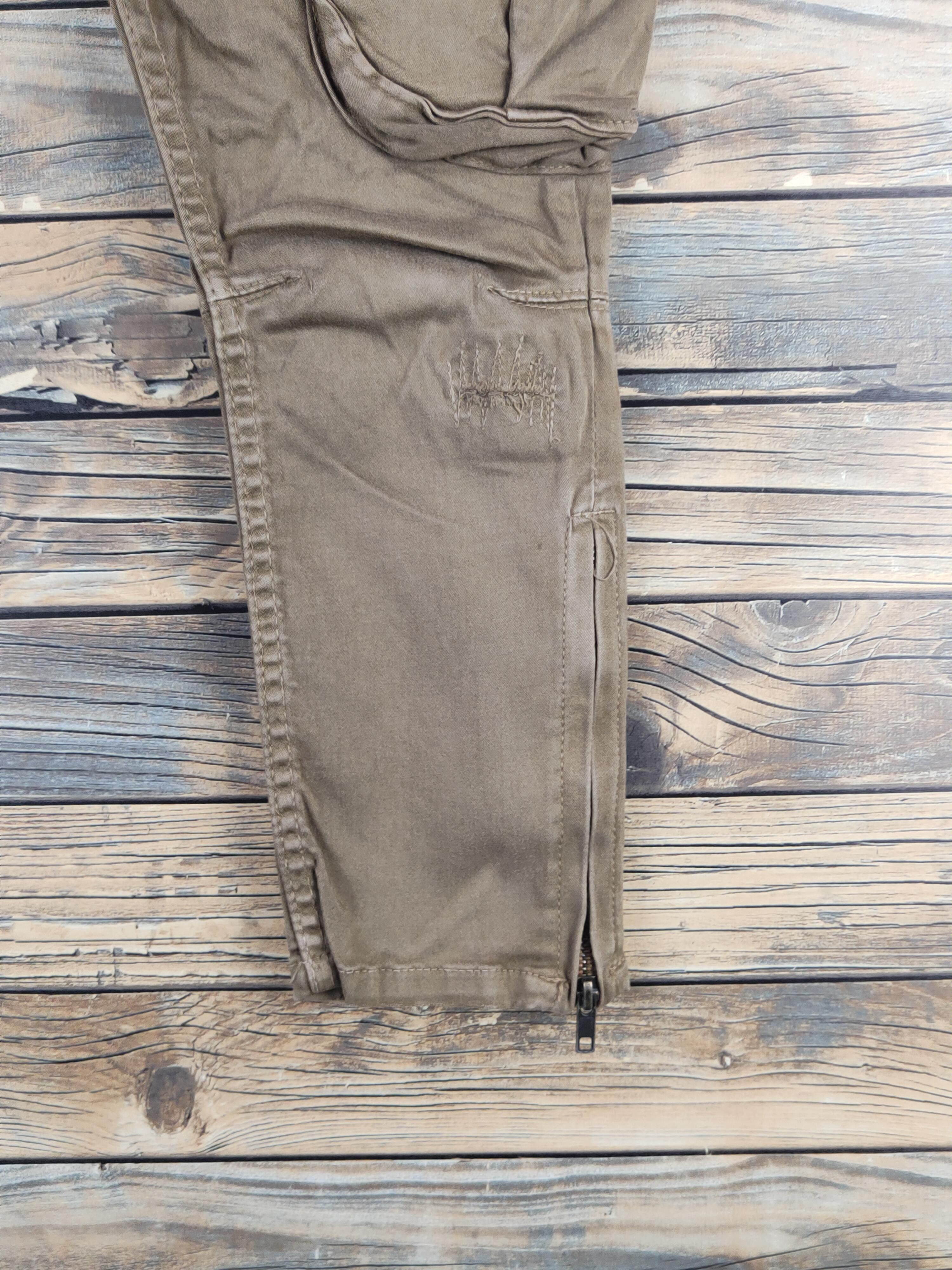 Japanese Brand DL Rienda Beige Multipocket Cargo Pants #46-285T Size 27" / US 4 / IT 40 - 6 Thumbnail