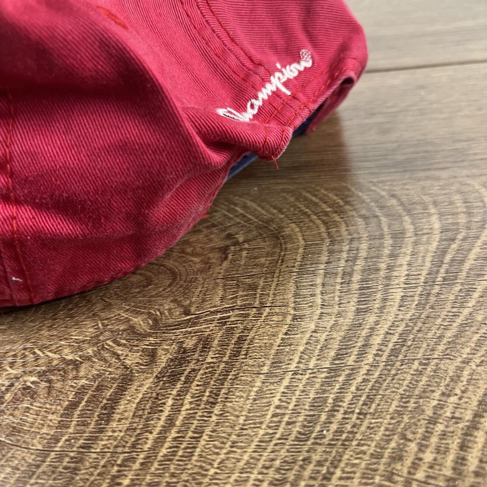 Champion Champion Brand Hat Champion Snapback Adjustable Hat Red Hat Size ONE SIZE - 8 Thumbnail