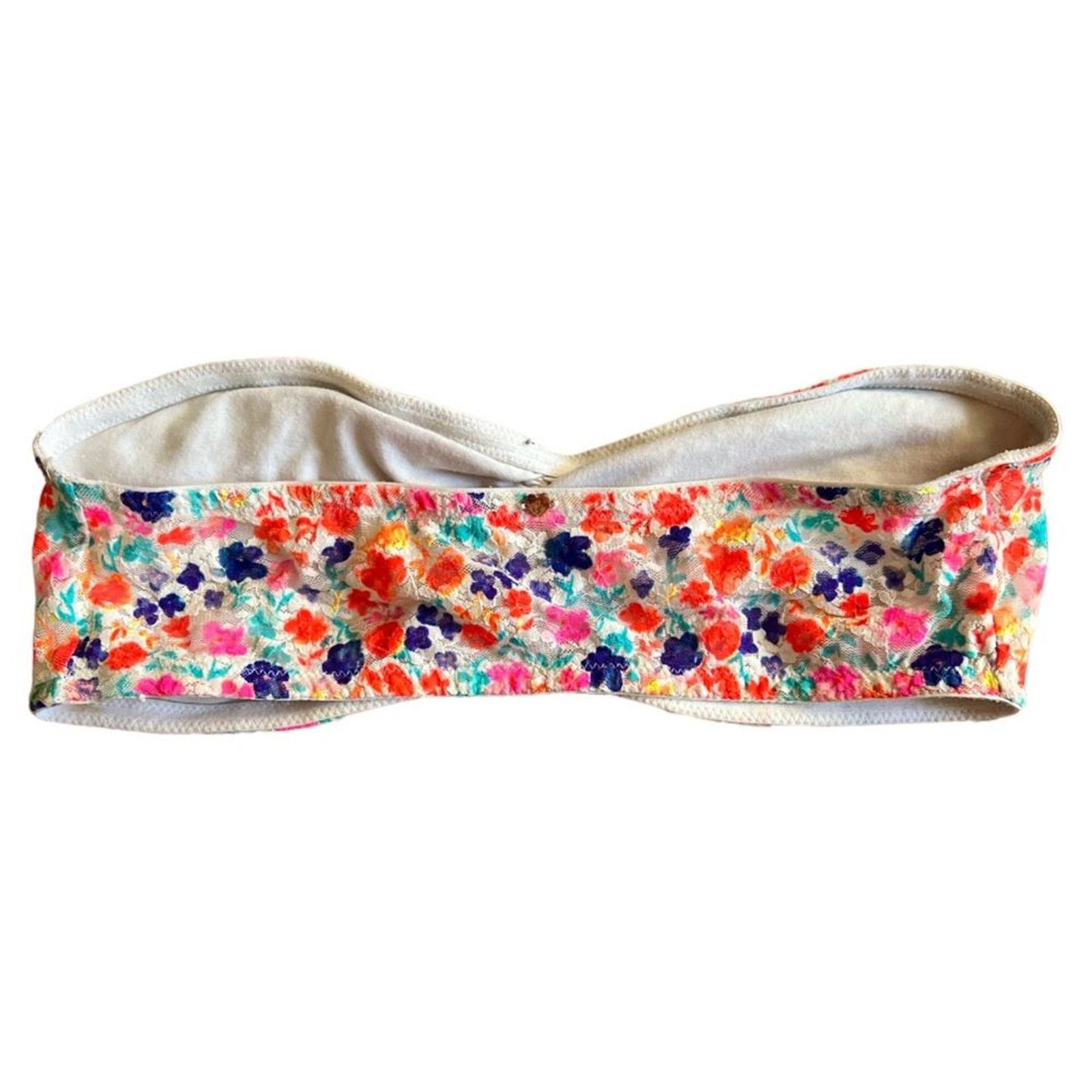 Victoria's Secret VICTORIA'S SECRET PINK Floral Print Lace Bandeau Bra, L Size ONE SIZE - 2 Thumbnail