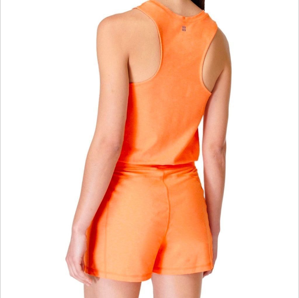 Sweaty Betty Sweaty Betty tangerine orange Gary romper size XL Size 35" - 5 Thumbnail