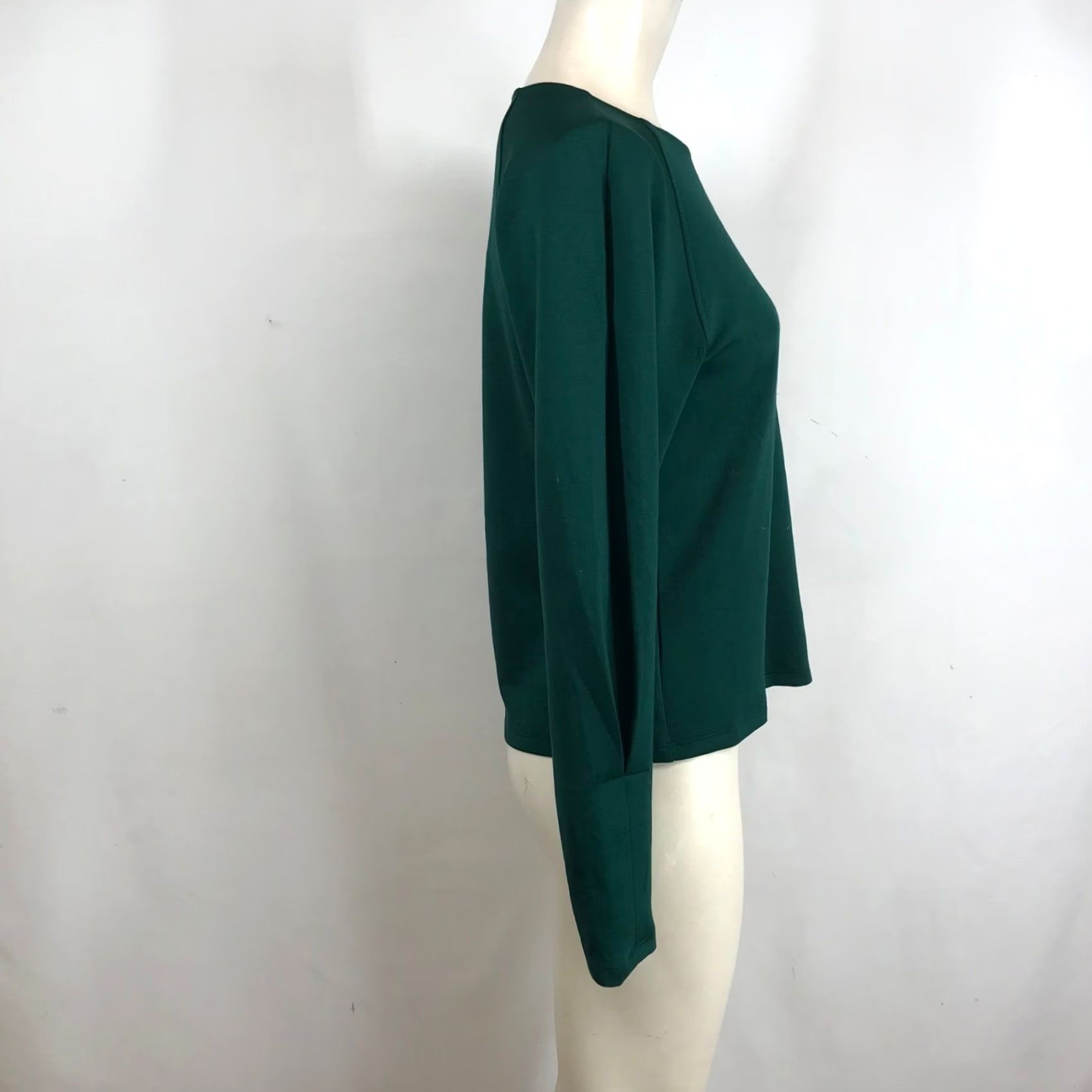 Banana Republic Banana Republic Women Raglan Long Sleeve Top Dark Green Crew Neck Split Cuff M 526311-05-1 Size M / US 6-8 / IT 42-44 - 4 Thumbnail