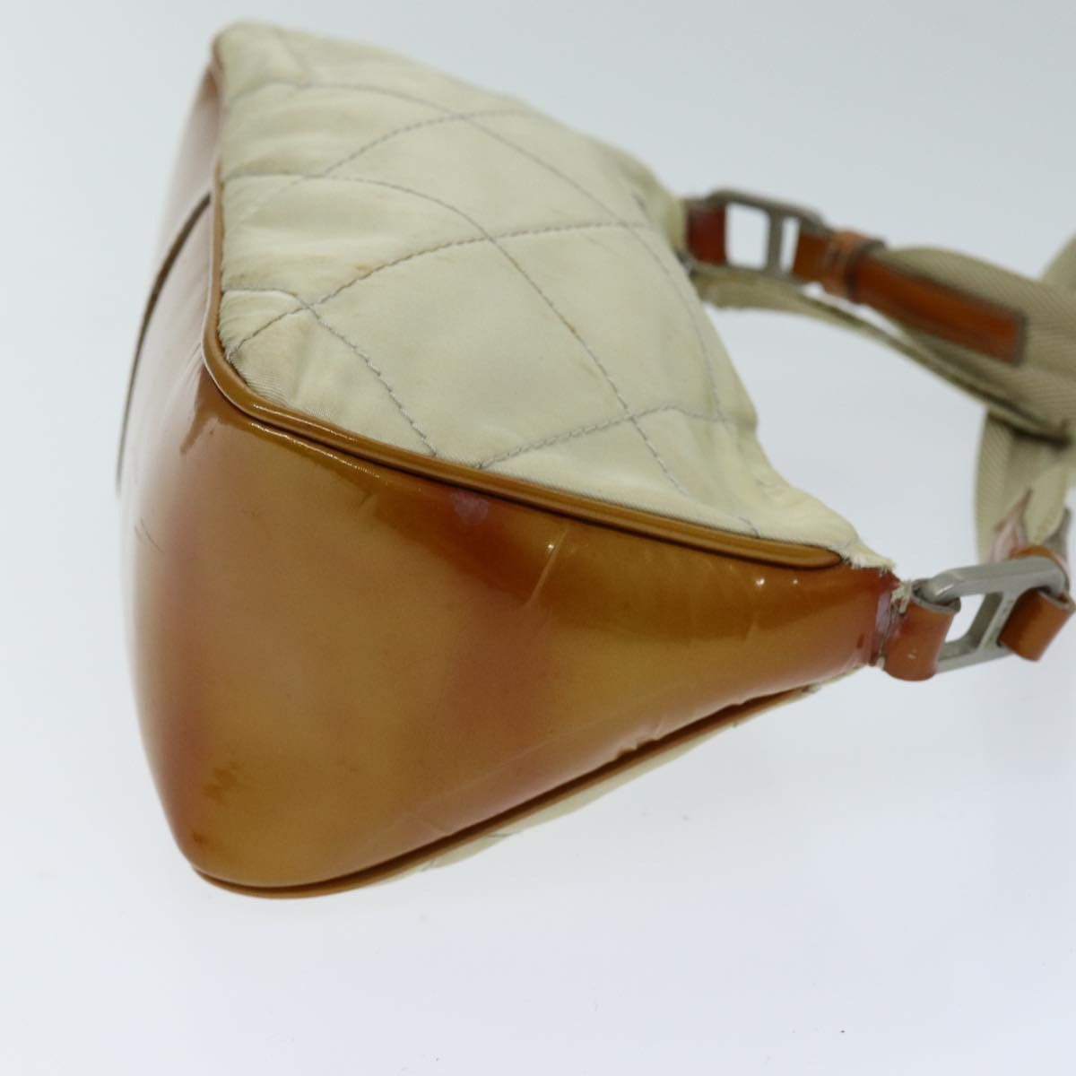 Prada PRADA Shoulder Bag Nylon Enamel Beige Brown Size ONE SIZE - 3 Thumbnail