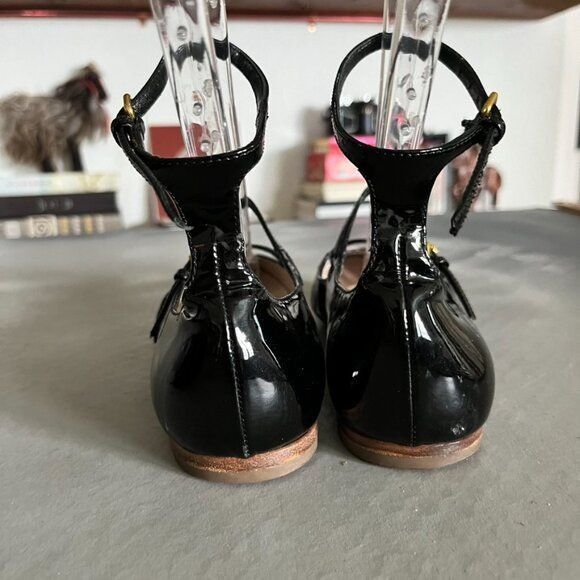Miu Miu Miu Miu Patent Leather Triple Strap Mary Jane Flats Size US 7 / IT 37 - 3 Thumbnail