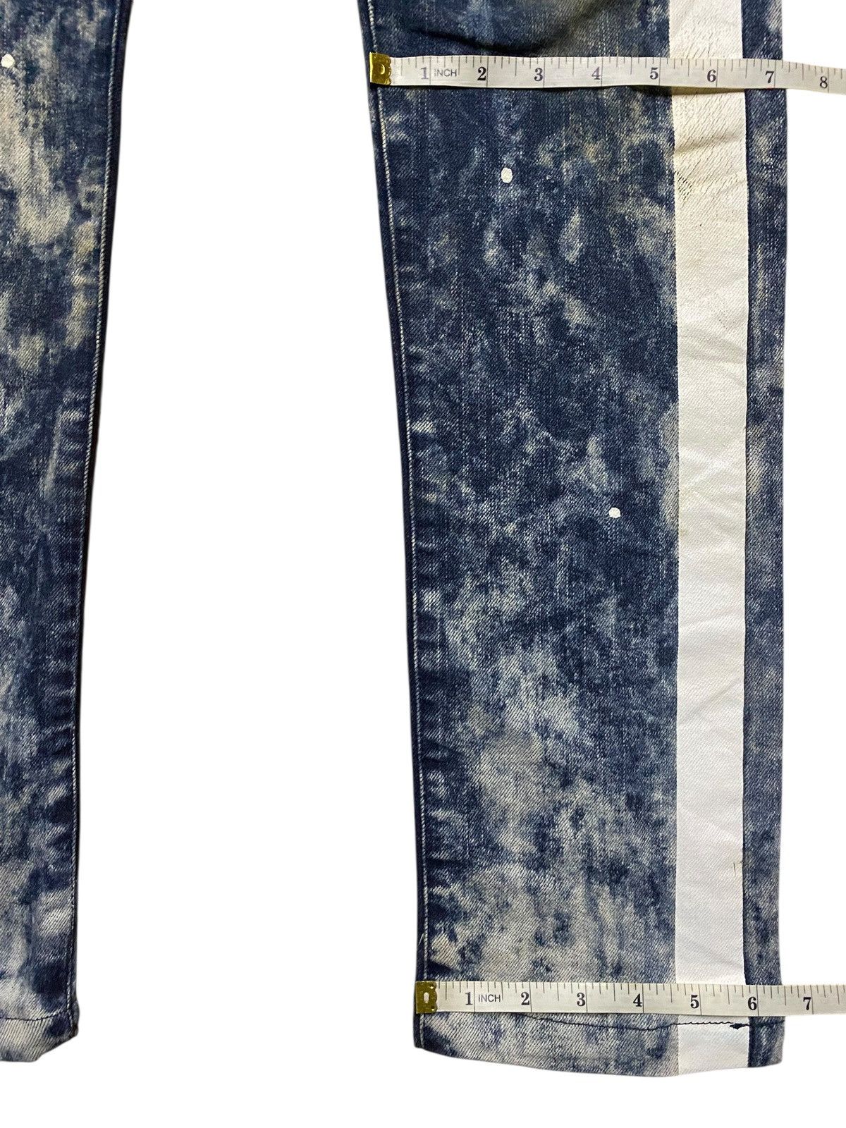 Japanese Brand Vintage Japanese Brand Jawin Paint Splatter Slim Jeans Size US 34 / EU 50 - 12 Thumbnail
