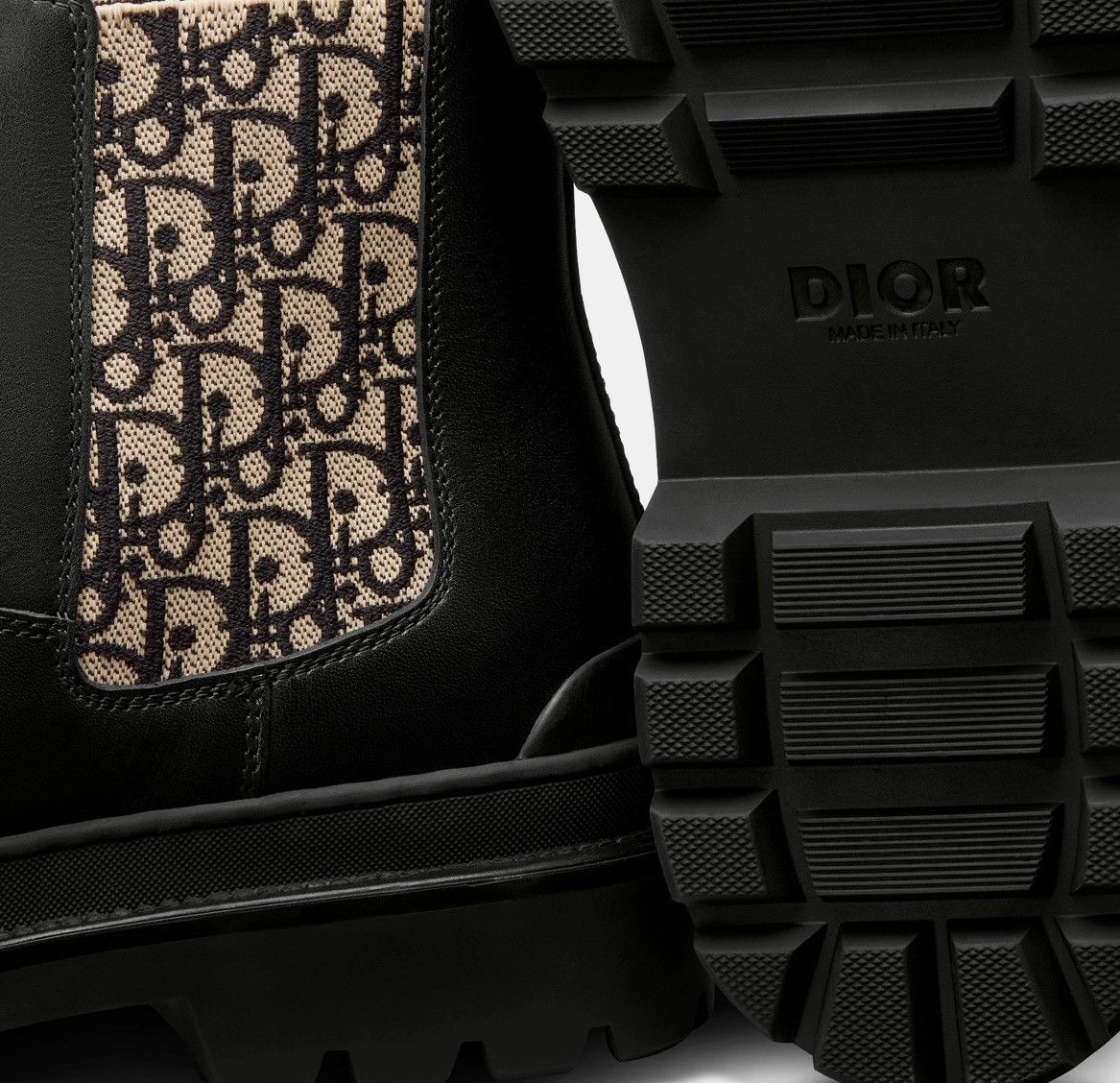 Dior Dior Explorer Chelsea Boots Black/Beige Size US 9 / EU 42 - 4 Thumbnail