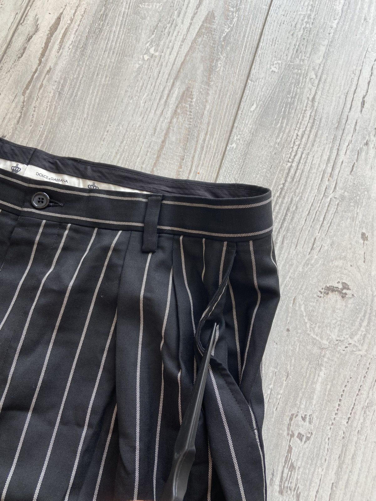 Dolce & Gabbana Dolce & Gabbana Wool Pinstripe Pants Size US 39 - 5 Thumbnail