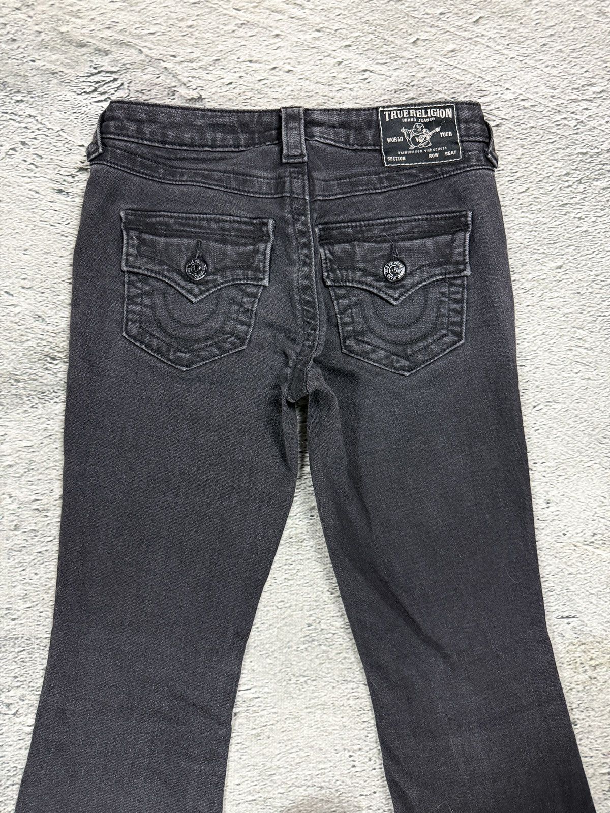 True Religion True Religion bootcut jeans black thick stitching Y2K Becca Size 25" / US 0 / IT 36 - 2 Thumbnail