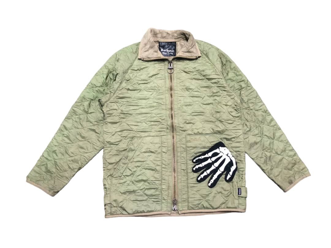 image of D118 Barbour Polarquilt Jacket Short in Green, Men's (Size XS)