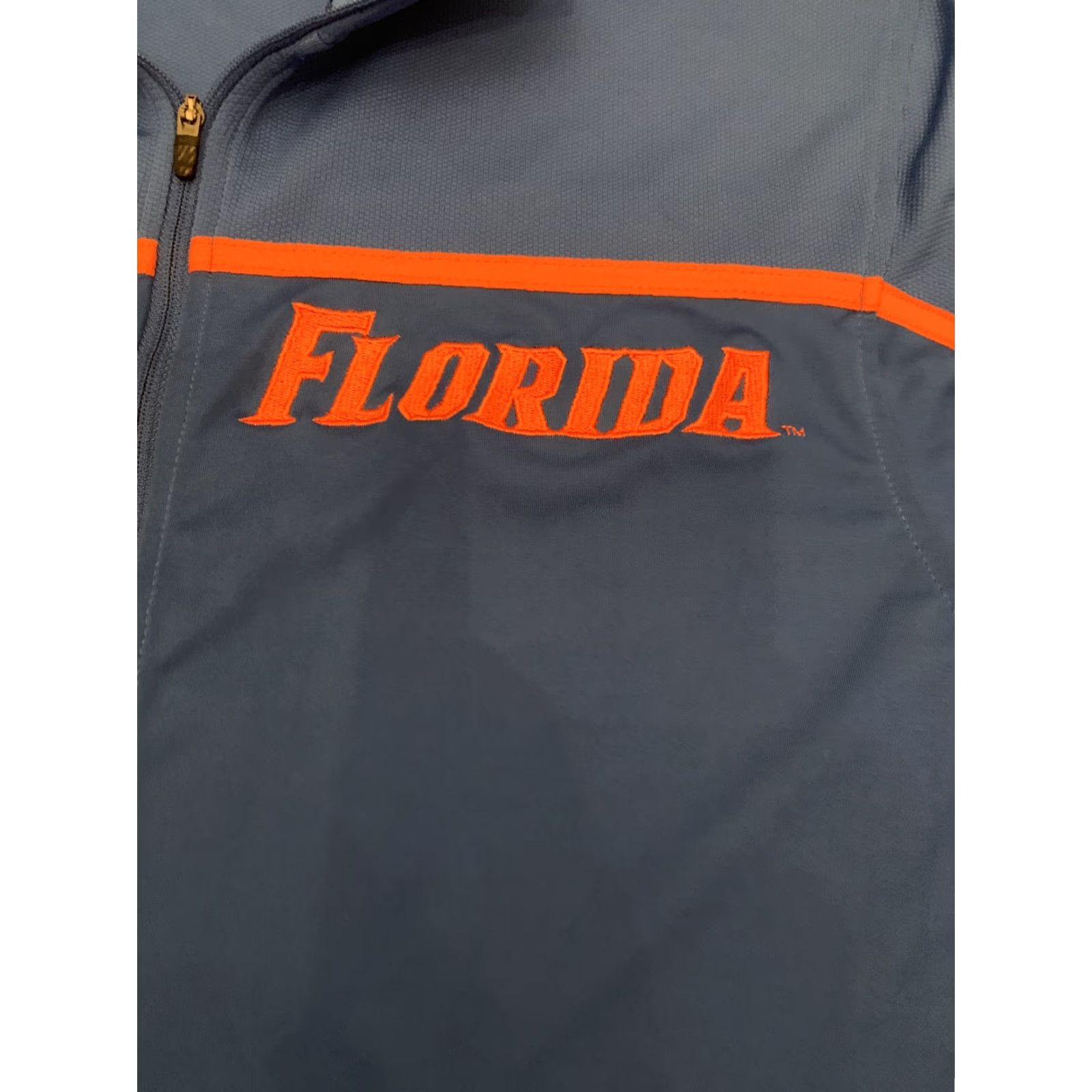 Nike VINTAGE Nike Dri-Fit Elite Quarter Zip Shirt University of Florida Gators Men XL Blue/Gray 1/4 Zip UF Football/Gators Mens Size US XL / EU 56 / 4 - 2 Thumbnail