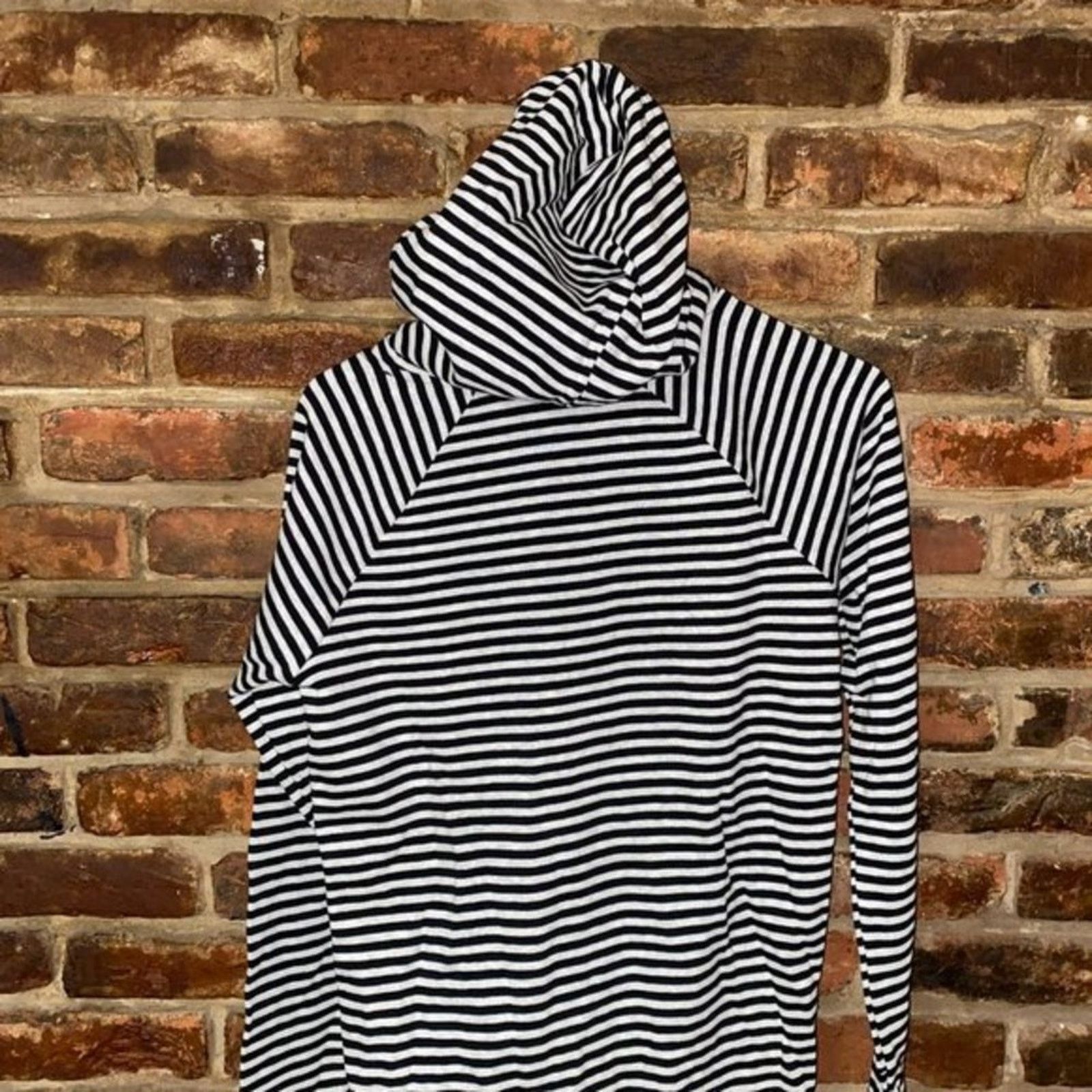 Other Cable & Gauge Black & White Striped Zip Hoodie Sweater Small Size S / US 4 / IT 40 - 7 Thumbnail