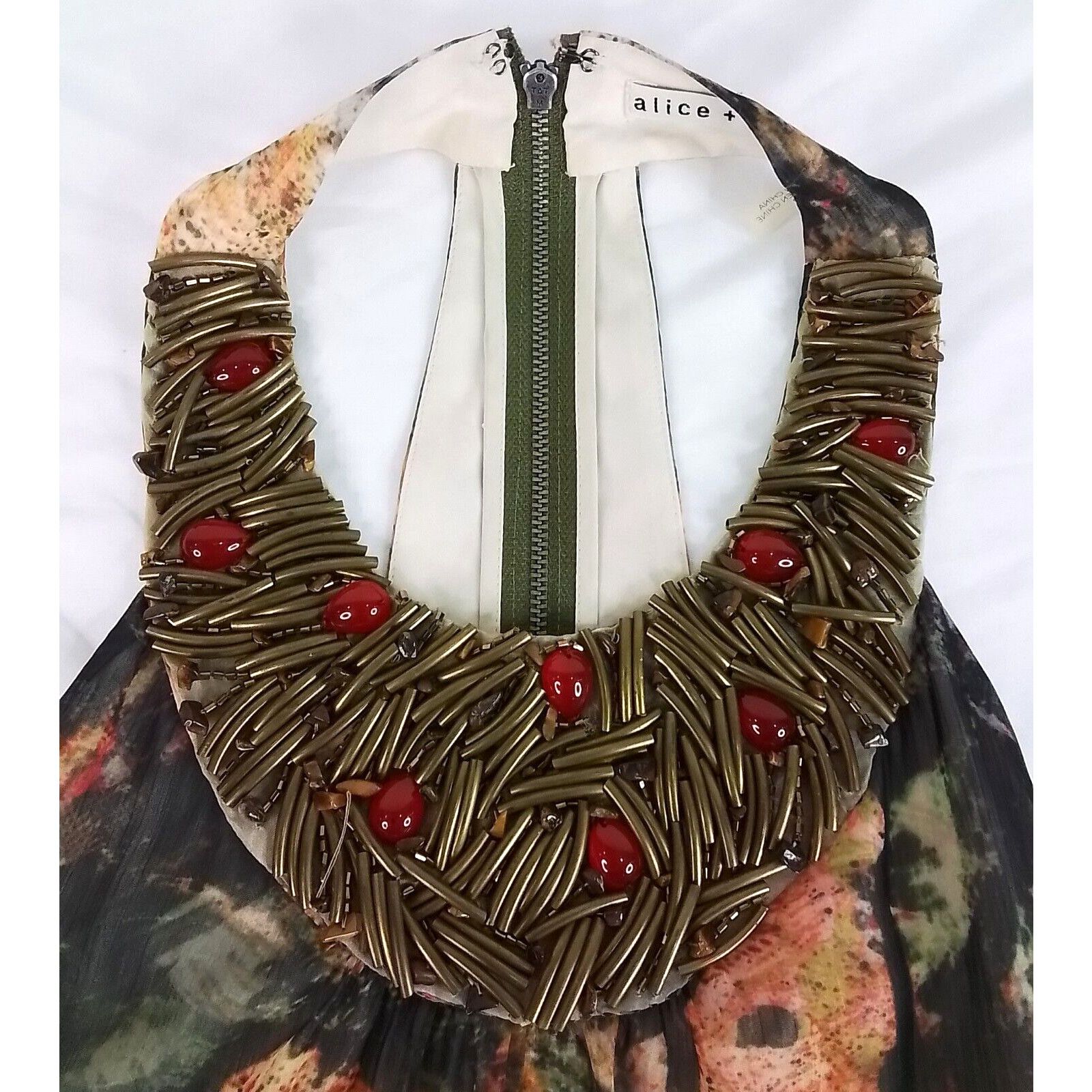 Alice + Olivia Alice + Olivia Dress Women's S Shona Jungle Print Maxi Dress Size S / US 4 / IT 40 - 5 Thumbnail