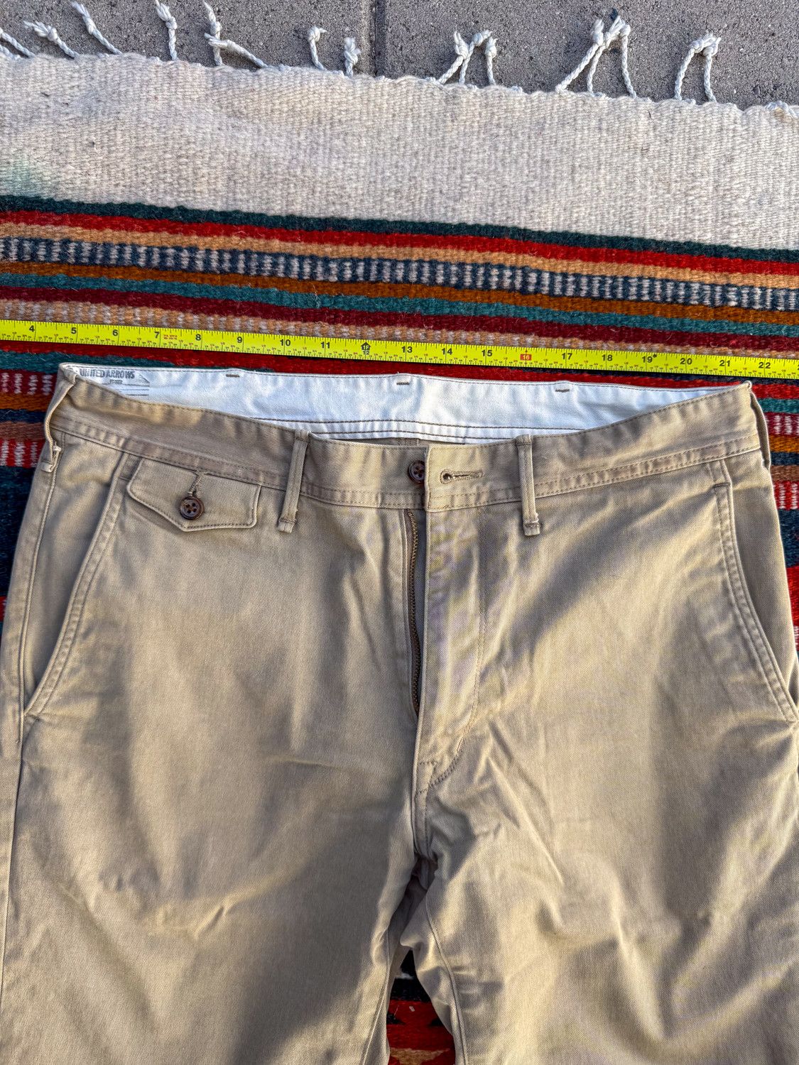 United Arrows PT-0002 Khaki Chinos Size US 32 / EU 48 - 3 Thumbnail