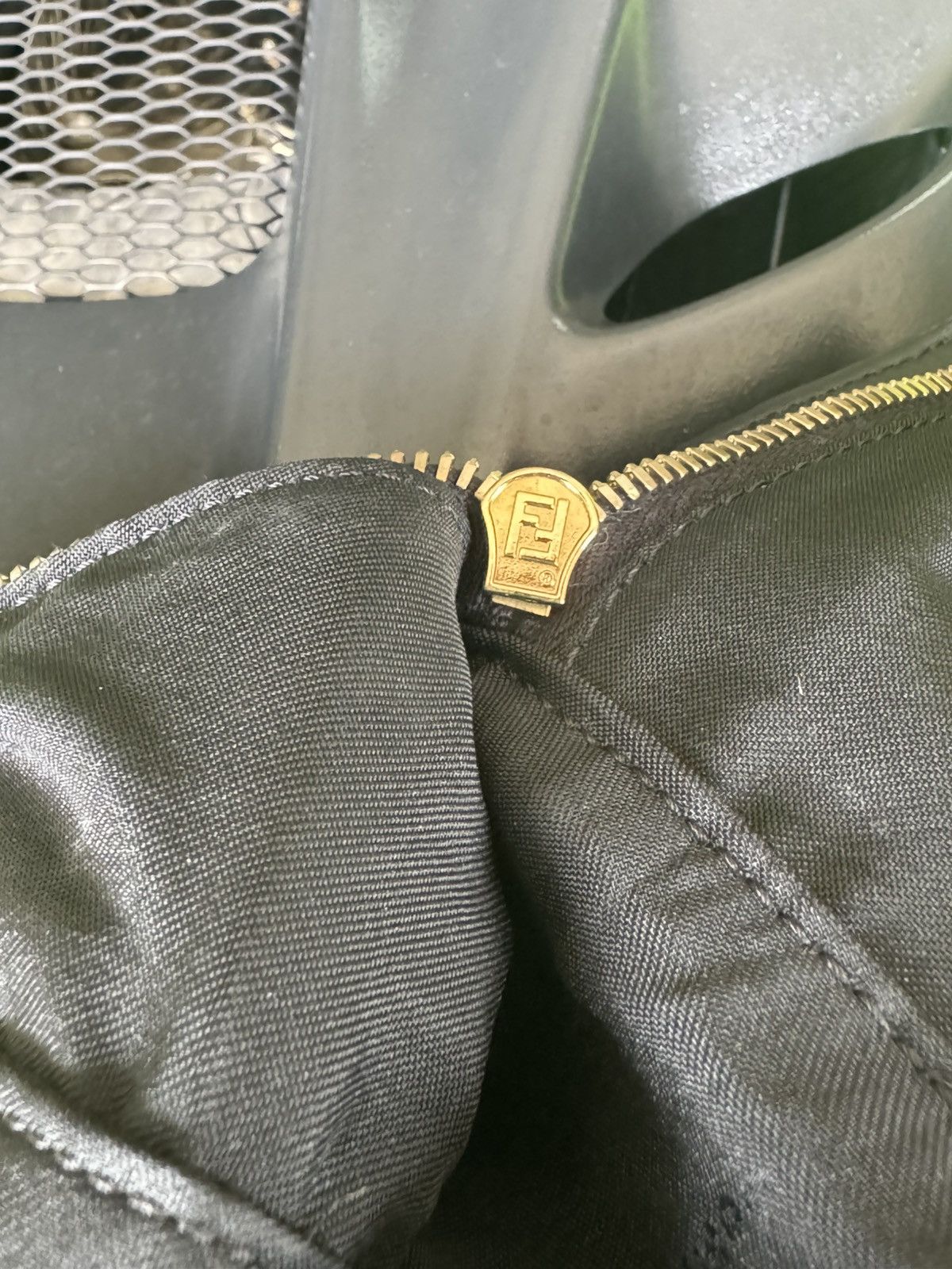 Fendi Fendi Monster Eyes Black Gold Tone Backpack Size ONE SIZE - 21 Thumbnail