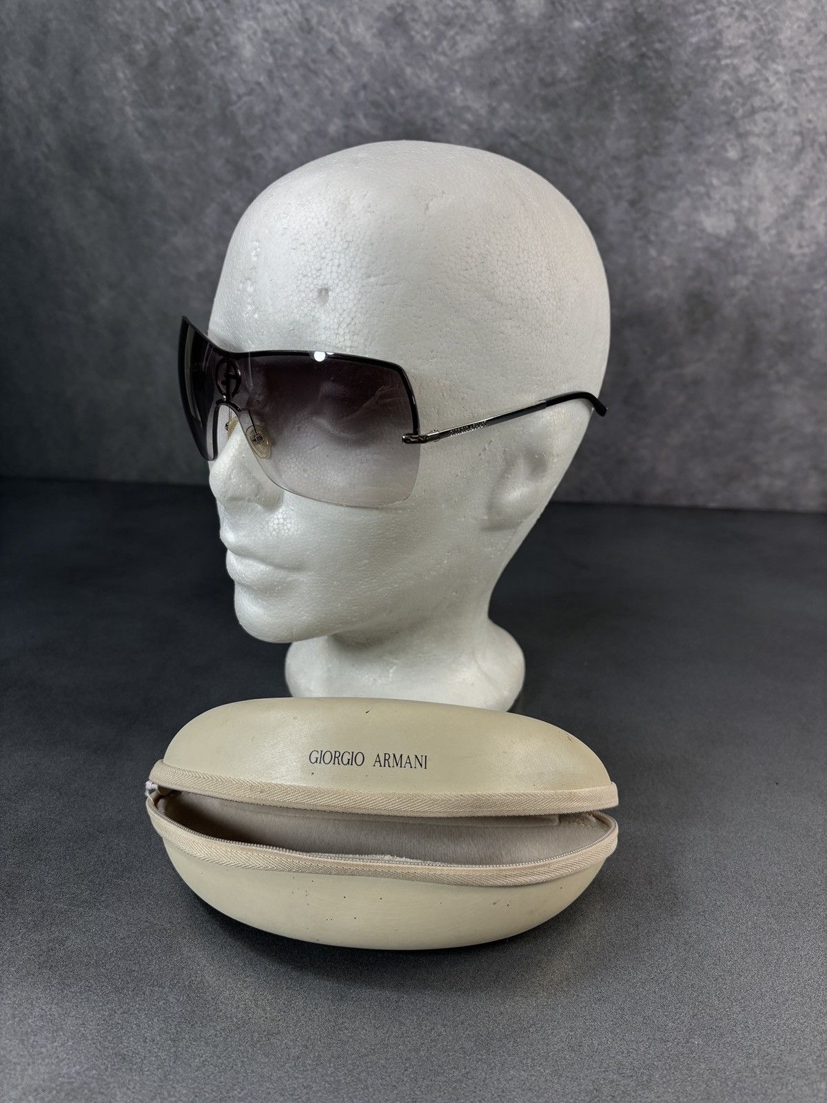 Giorgio Armani 2000s Giorgio Armani Shield Sunglasses GA 329/S Y2K Metal Size ONE SIZE - 24 Thumbnail