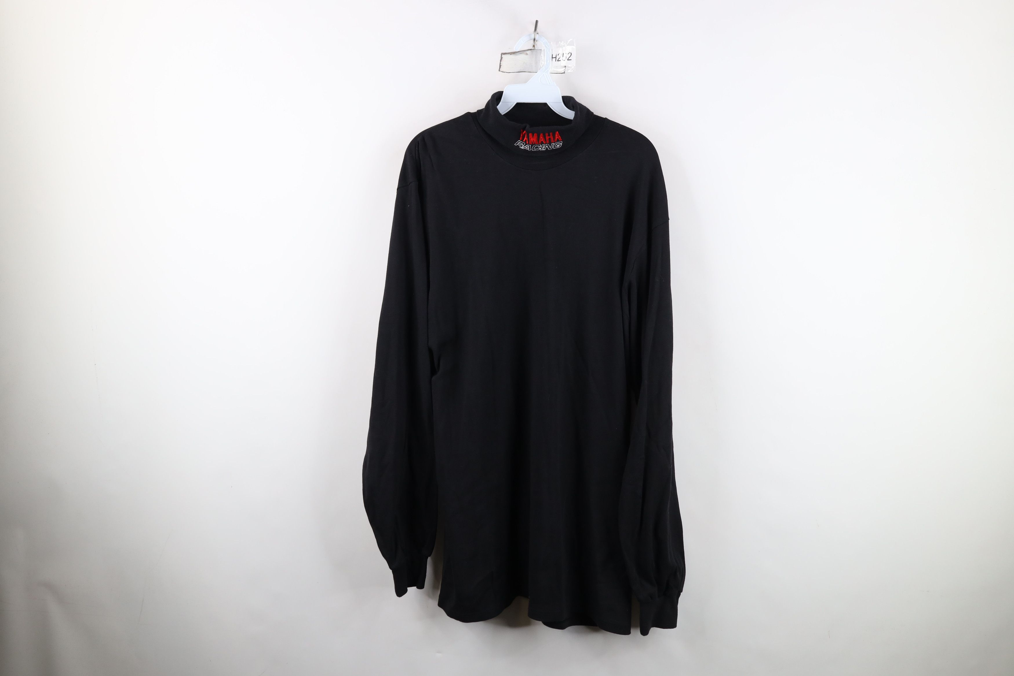 Vintage Vintage 90s Spell Yamaha Racing Turtleneck T-Shirt Black USA Size US L / EU 52-54 / 3 - 1 Thumbnail