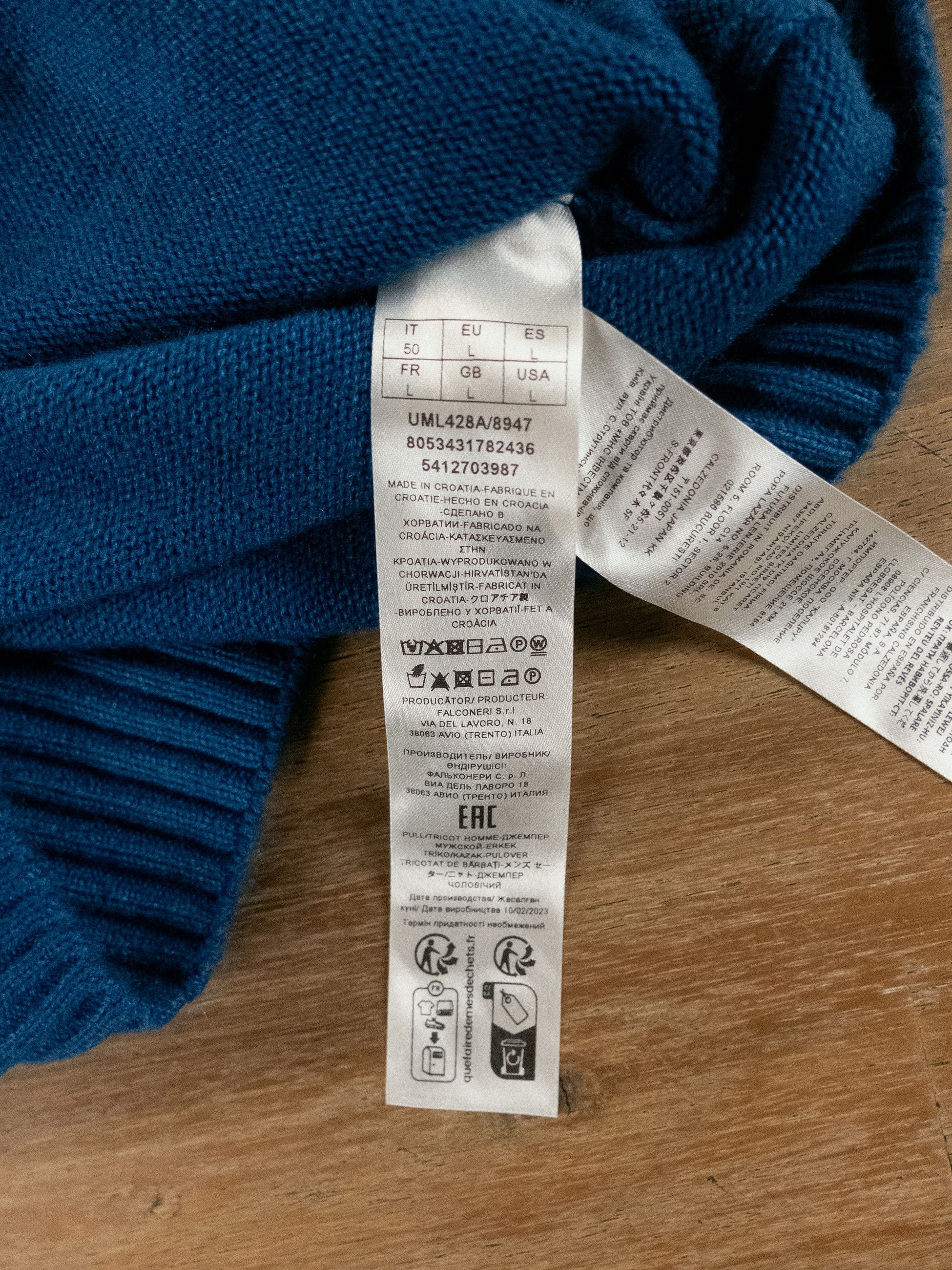 Other FALCONERI blue cashmere crewneck sweater Large Size US L / EU 52-54 / 3 - 5 Thumbnail