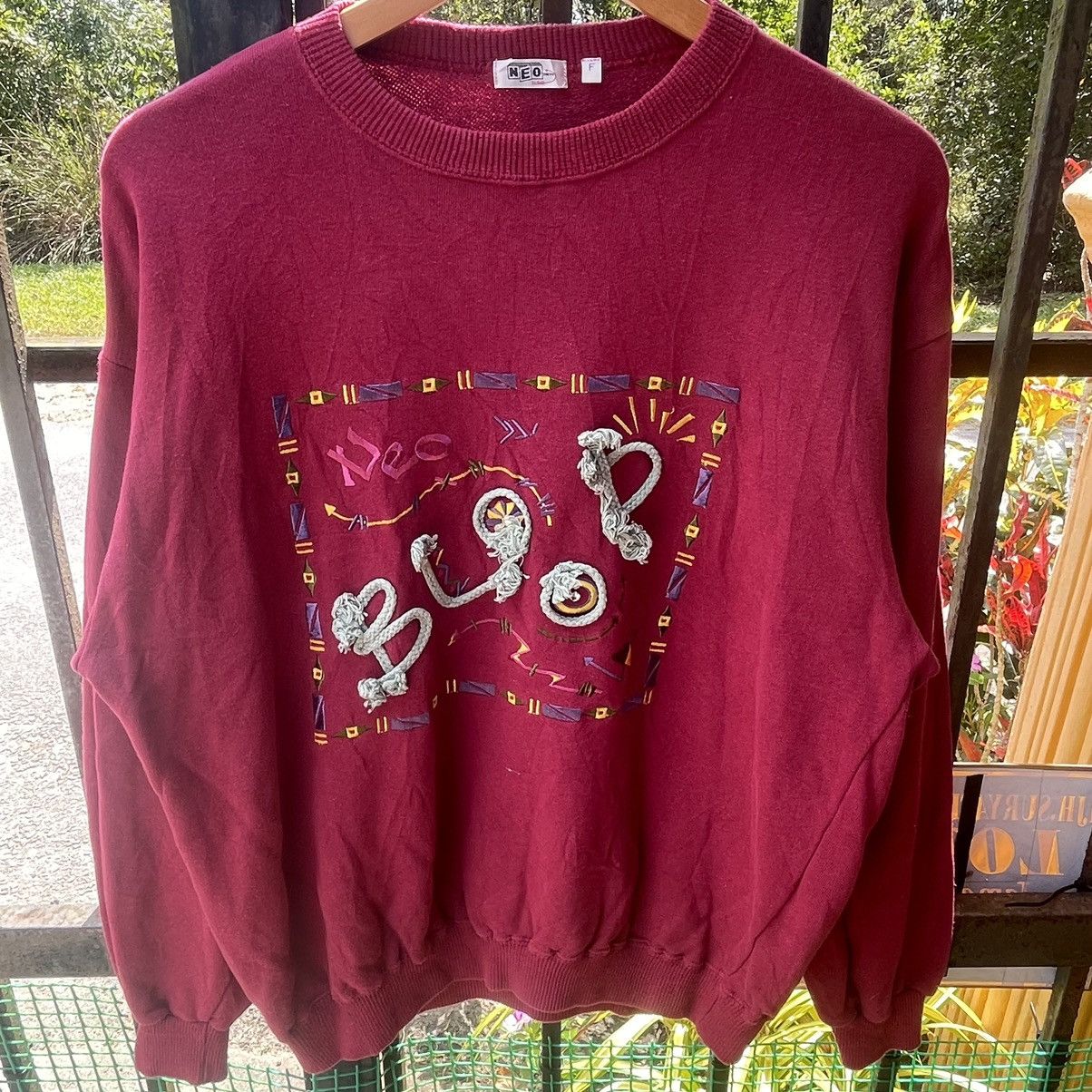 Japanese Brand × Vintage 🔥Vintage Neo Blood Embroidered Pop Art Sweatshirts Size US M / EU 48-50 / 2 - 5 Thumbnail