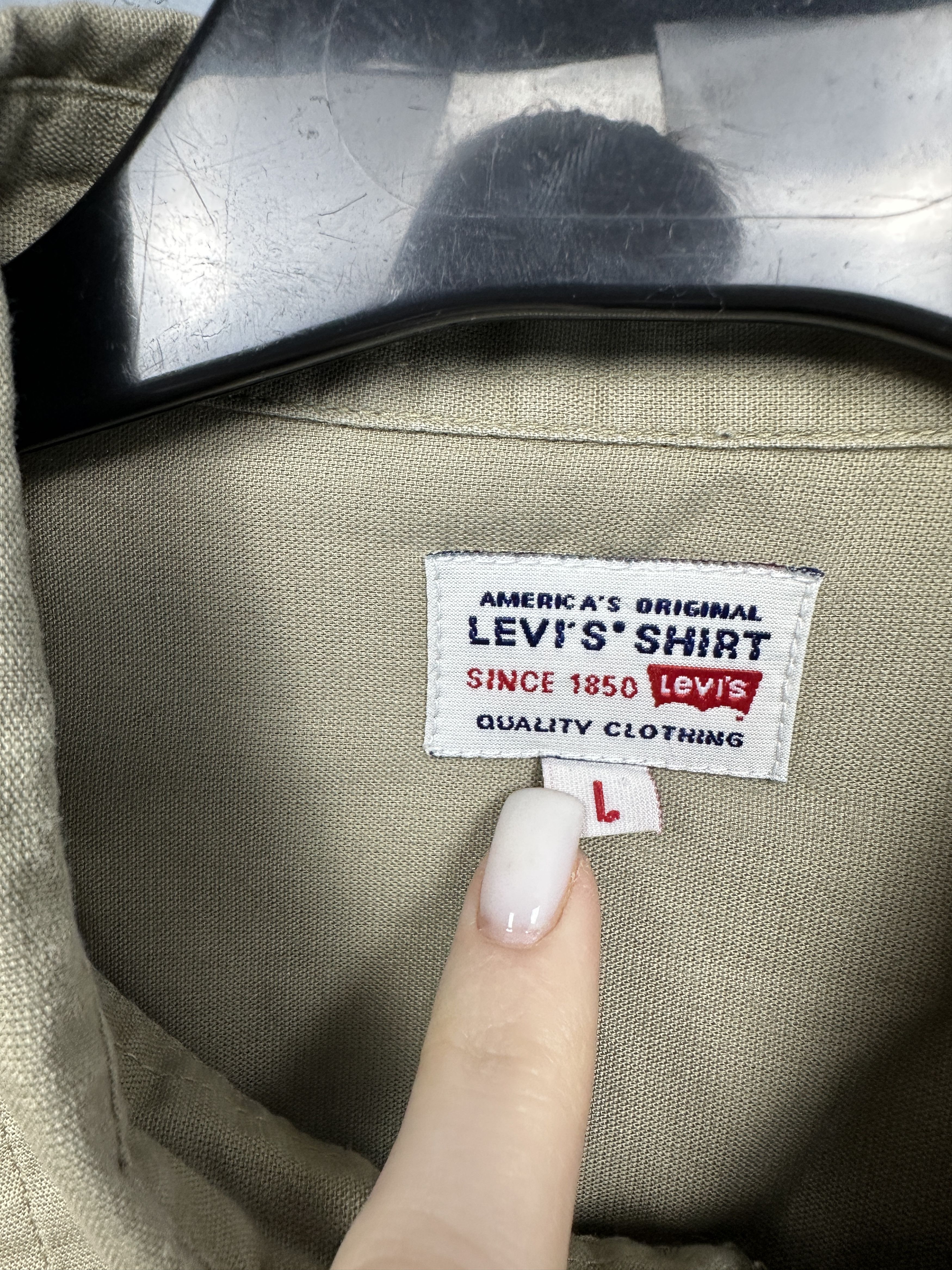Levi's Levi's 90s Vintage Mens Cotton Shirt Size US L / EU 52-54 / 3 - 4 Thumbnail