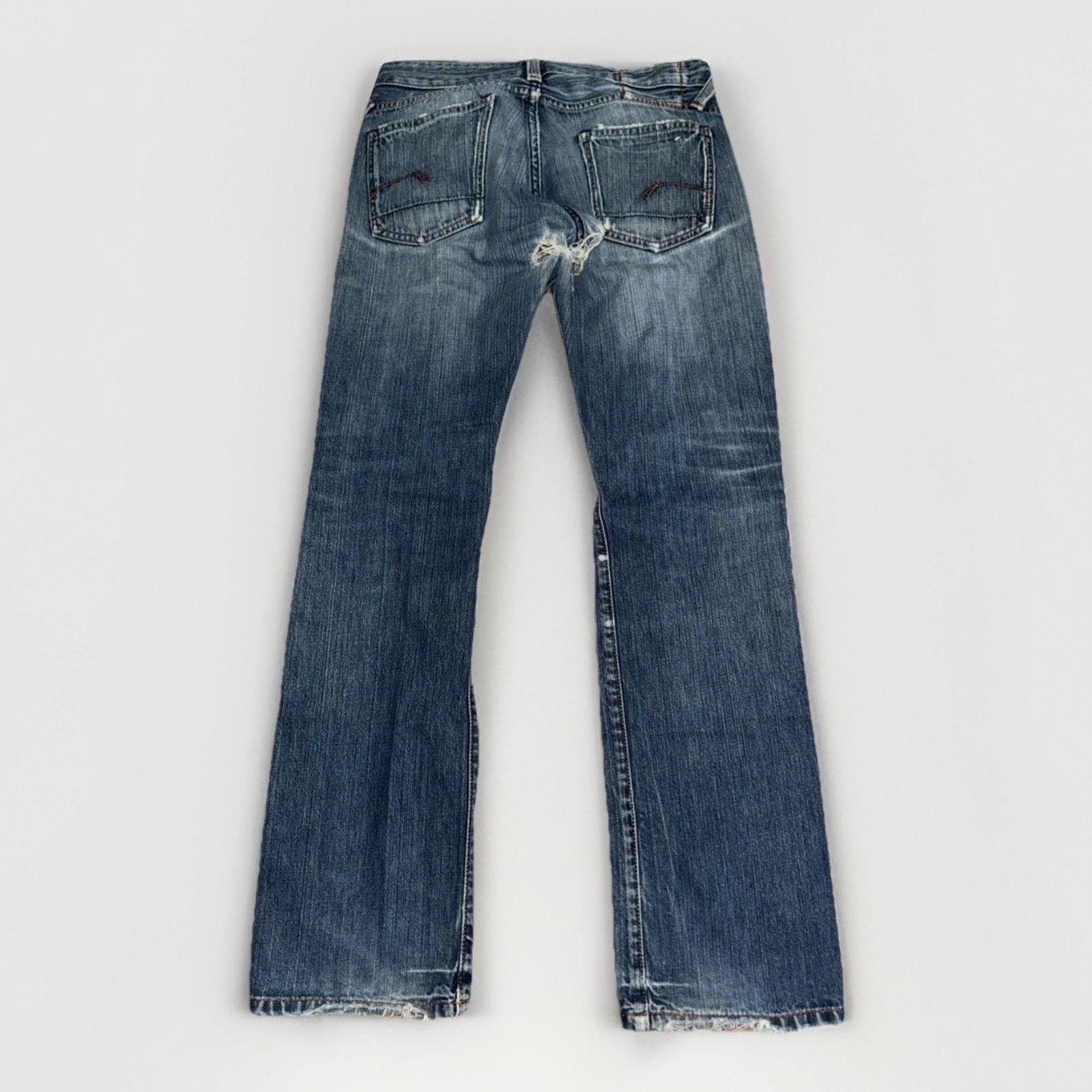 G-Star × Vintage G Star Raw Denim Jeans Blue 30x29 Distressed Y2K Core Size US 30 / EU 46 - 8 Thumbnail