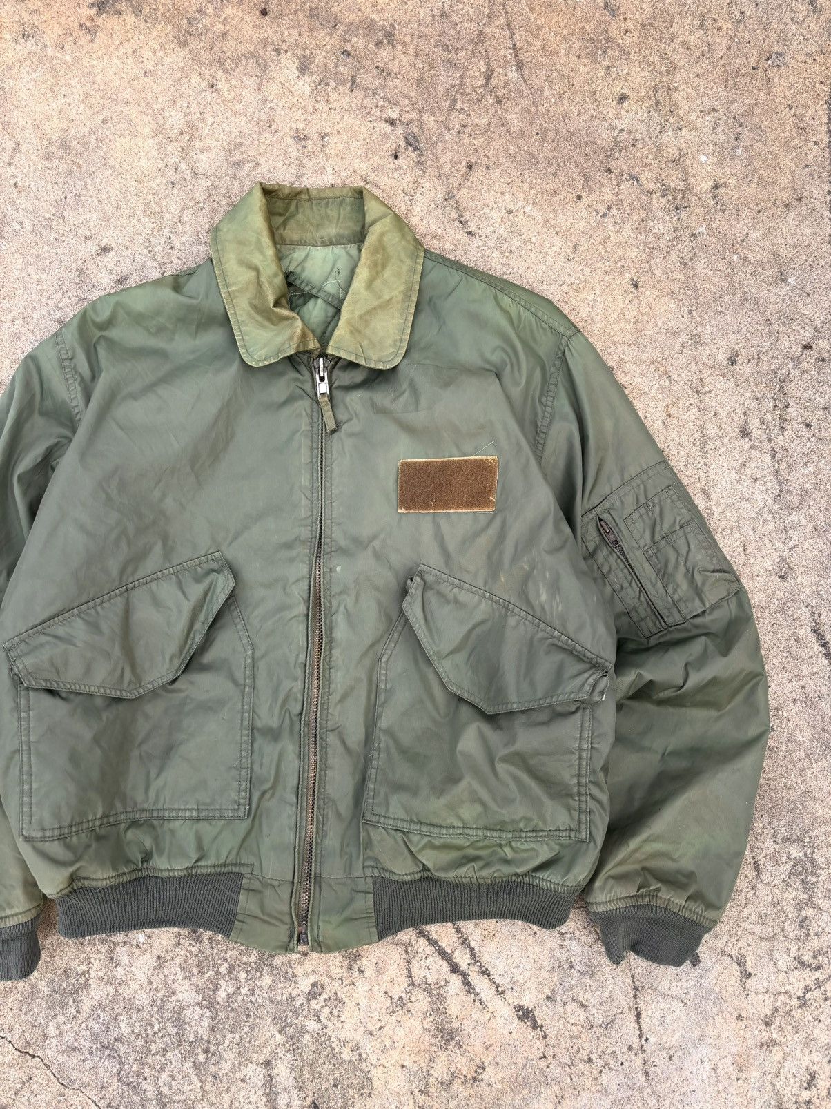 Vintage Vintage Faded Ma-1 Flight Bomber Jacket (Kanye Style) Size US XL / EU 56 / 4 - 7 Thumbnail