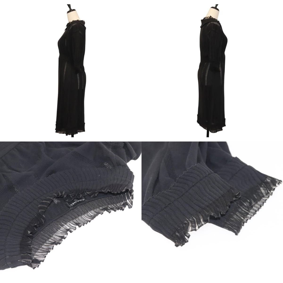Chanel Chanel One Piece Cotton Black CC Shirt Size ONE SIZE - 3 Thumbnail