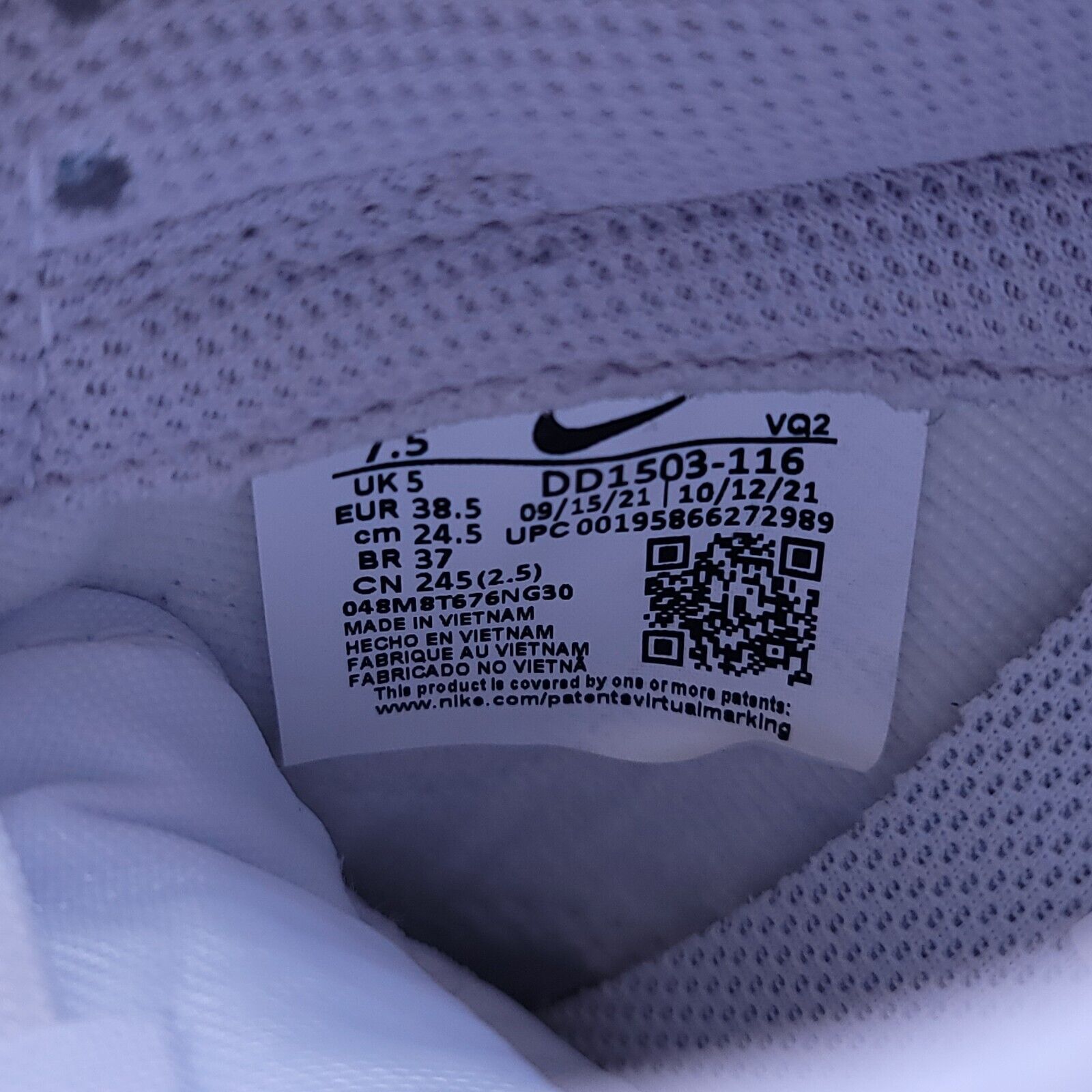Nike Nike Dunk Low Shoe Womens Size 7.5 DD1503-116 White Venice Size US 7.5 / IT 37.5 - 9 Thumbnail
