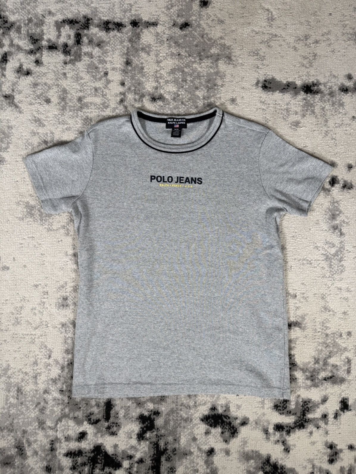 Polo Ralph Lauren Vintage Polo Jeans Ralph Lauren Women's Rib Cotton T-Shirt Size M / US 6-8 / IT 42-44 - 3 Thumbnail