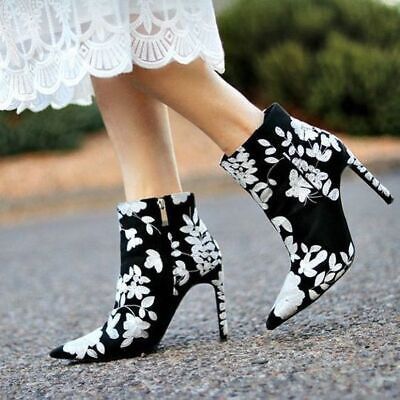Zara Zara black and white boots Size US 8 / IT 38 - 1 Thumbnail