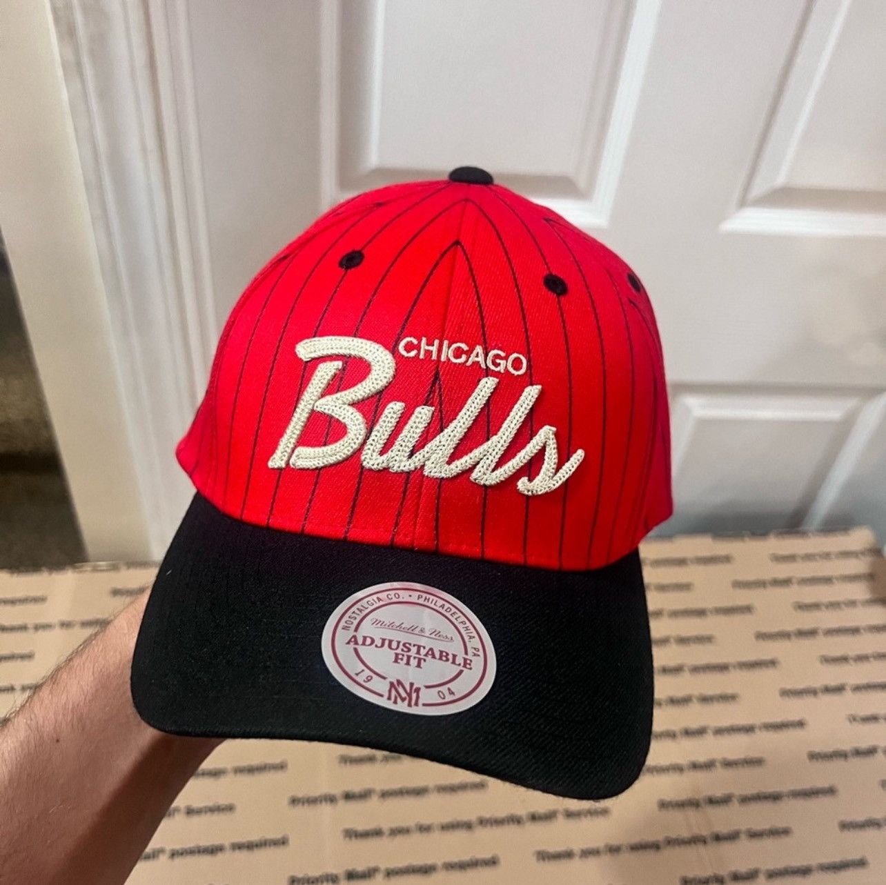 Mitchell & Ness Chicago Bulls Mitchell & Ness Pin stripe Hat Size ONE SIZE - 5 Thumbnail