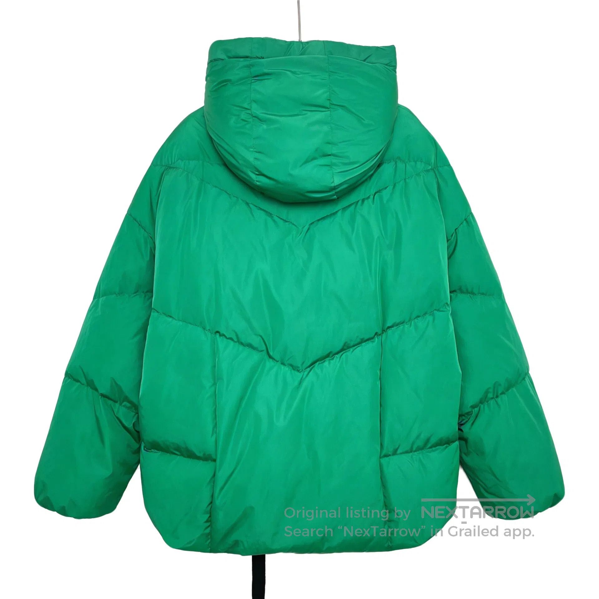 Moncler Moncler Green Logo Patch Hooded Drawstring Zipper Long Sle Size US XS / EU 42 / 0 - 2 Thumbnail