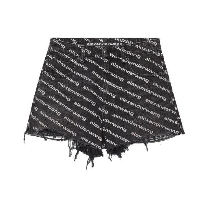 Alexander Wang Alexander Wang Logo Design Black Shorts - Size 28" / US 6 / IT 42 - 1 Thumbnail
