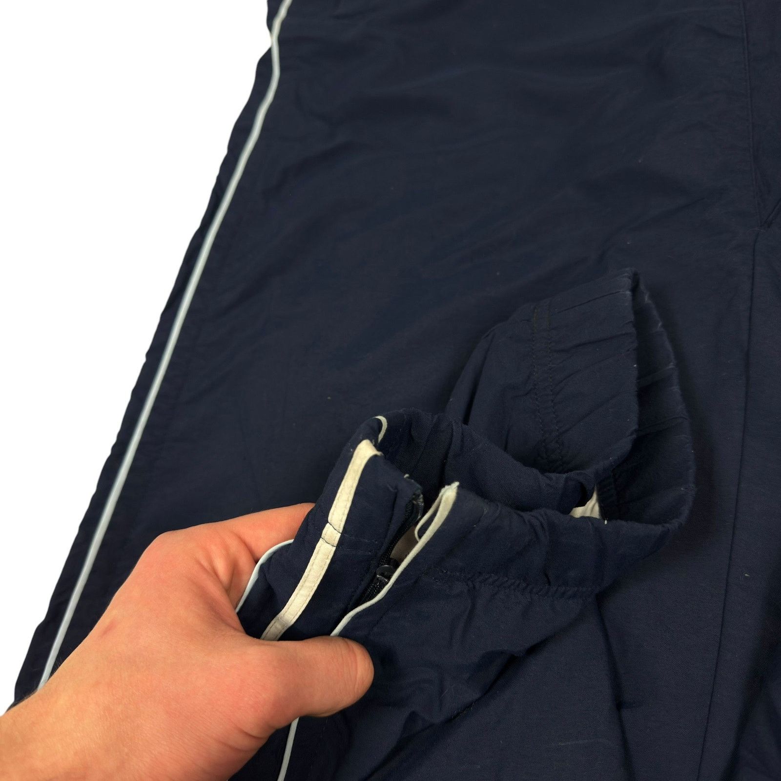 Nike × Vintage Nike Men's Blue White Swoosh Straight Leg Joggers Pant XL Size US 34 / EU 50 - 5 Thumbnail