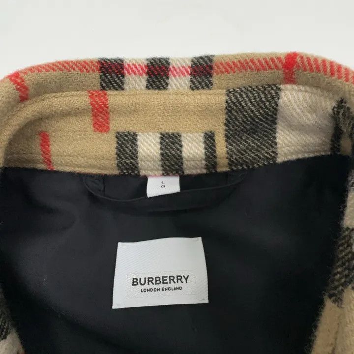Burberry Burberry Burberry SS22 Plaid Wool Long Sleeve Shirt-2507 Size US L / EU 52-54 / 3 - 4 Thumbnail