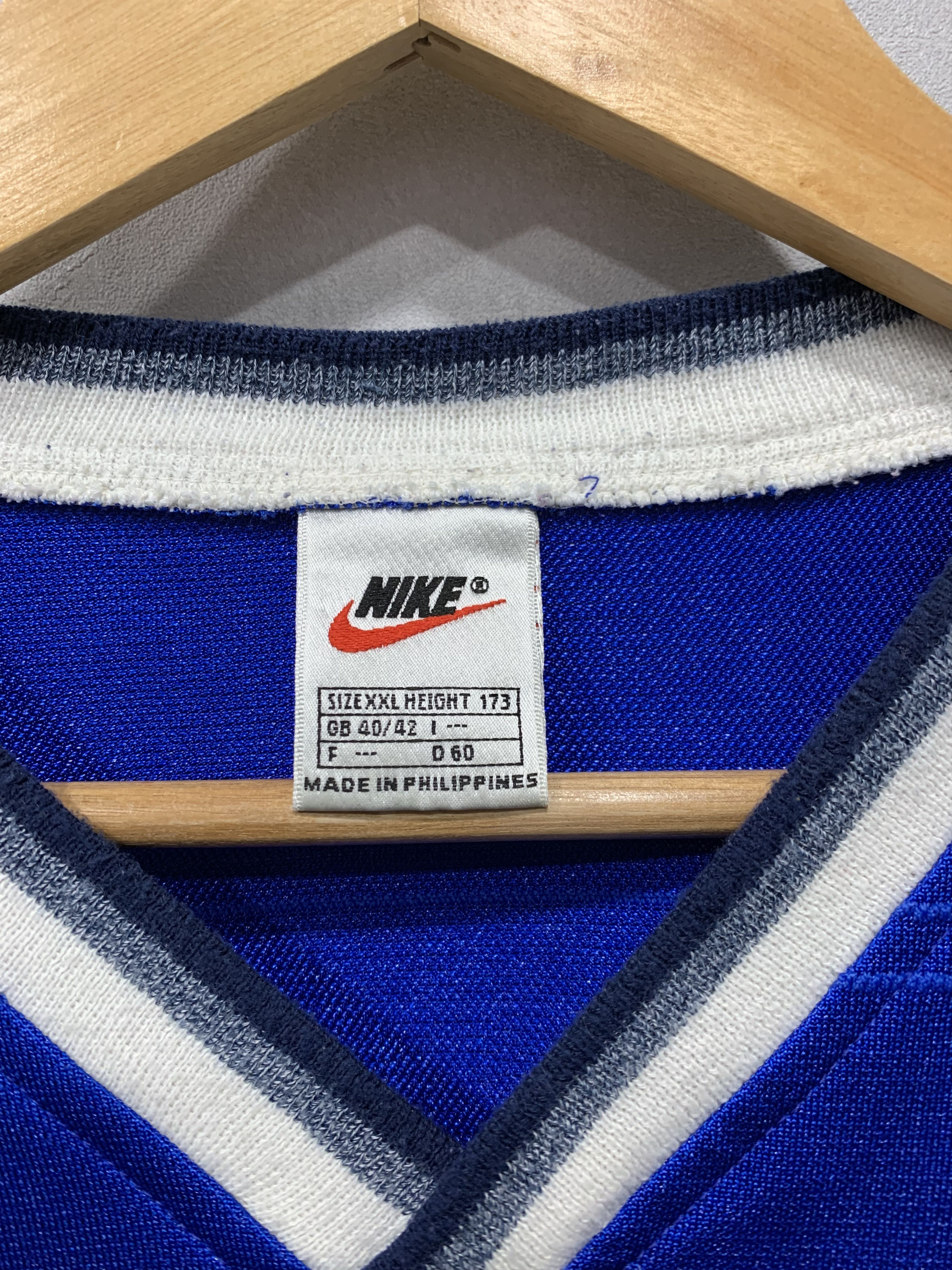 Nike × Vintage Vintage Nike Rangers Jersey T Shirt Tee Blockcore Y2K 90s Size US XXL / EU 58 / 5 - 14 Thumbnail
