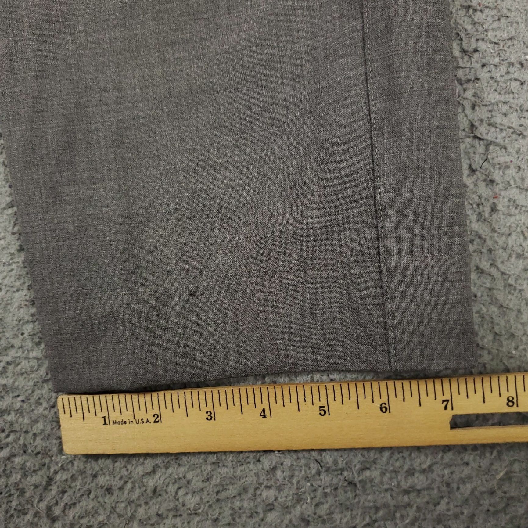 Vintage Greyson Pants 38x29 Gray Stretch Wool Dress Pants Flat Front Chino Trousers Men Regular Gray Size US 38 / EU 54 - 6 Thumbnail