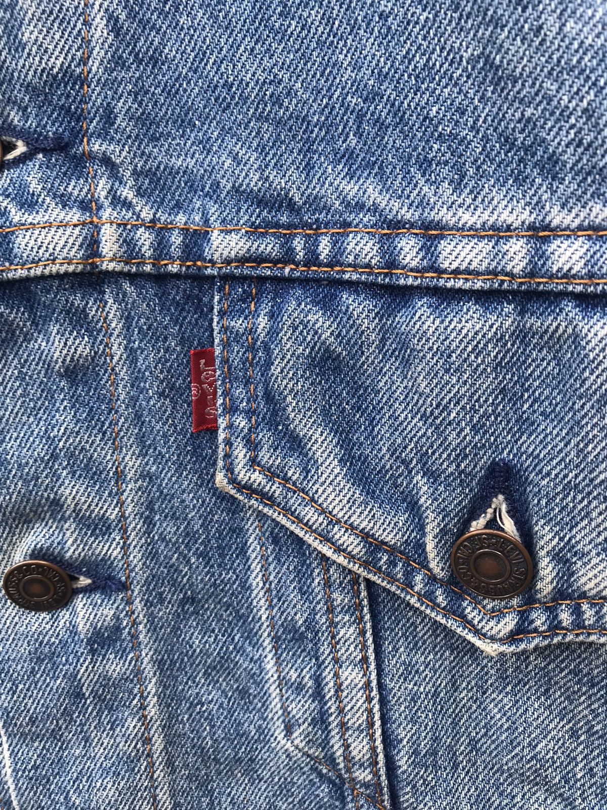 Levi's Vintage Levis Trucker Denim Jacket Size US S / EU 44-46 / 1 - 3 Thumbnail