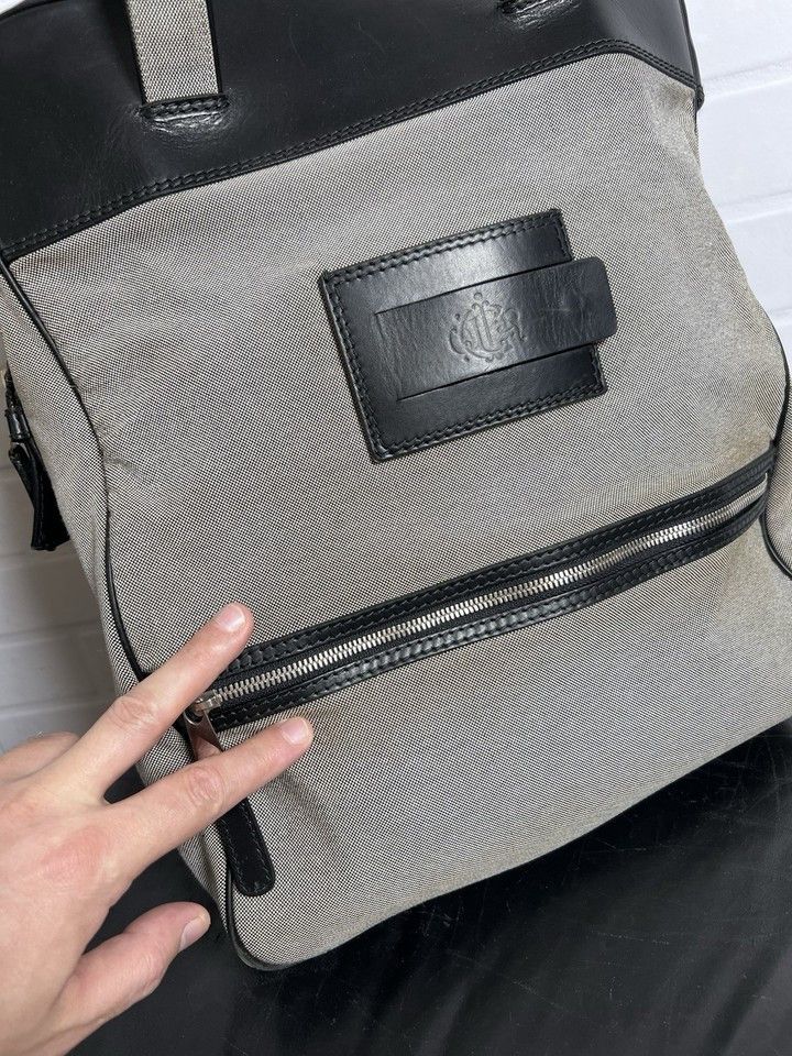 Dior CHRISTIAN DIOR Fabric/Leather Large Bag Gray/Black Size ONE SIZE - 7 Thumbnail