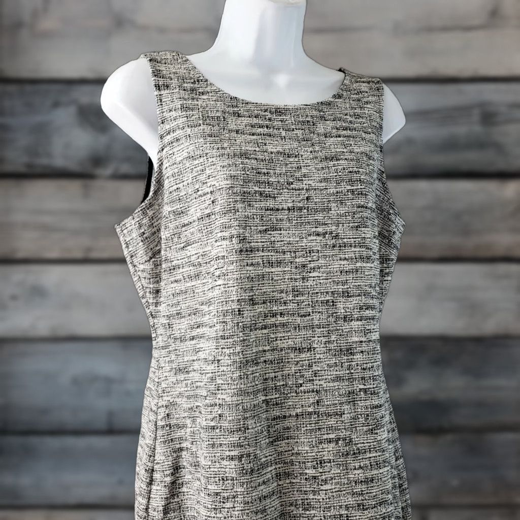 Vintage Hailey 23 Morton Knit Dress Womens L Gray Sleeveless Knit Dress Sheath"} Size L / US 10 / IT 46 - 1 Thumbnail