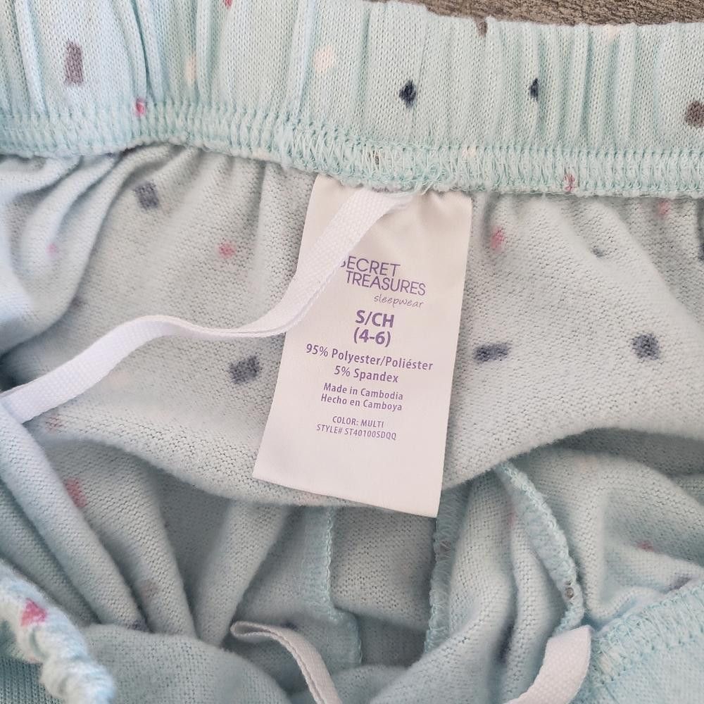 Designer Light Blue Confetti ST Lounge Pant Size 28" / US 6 / IT 42 - 4 Thumbnail