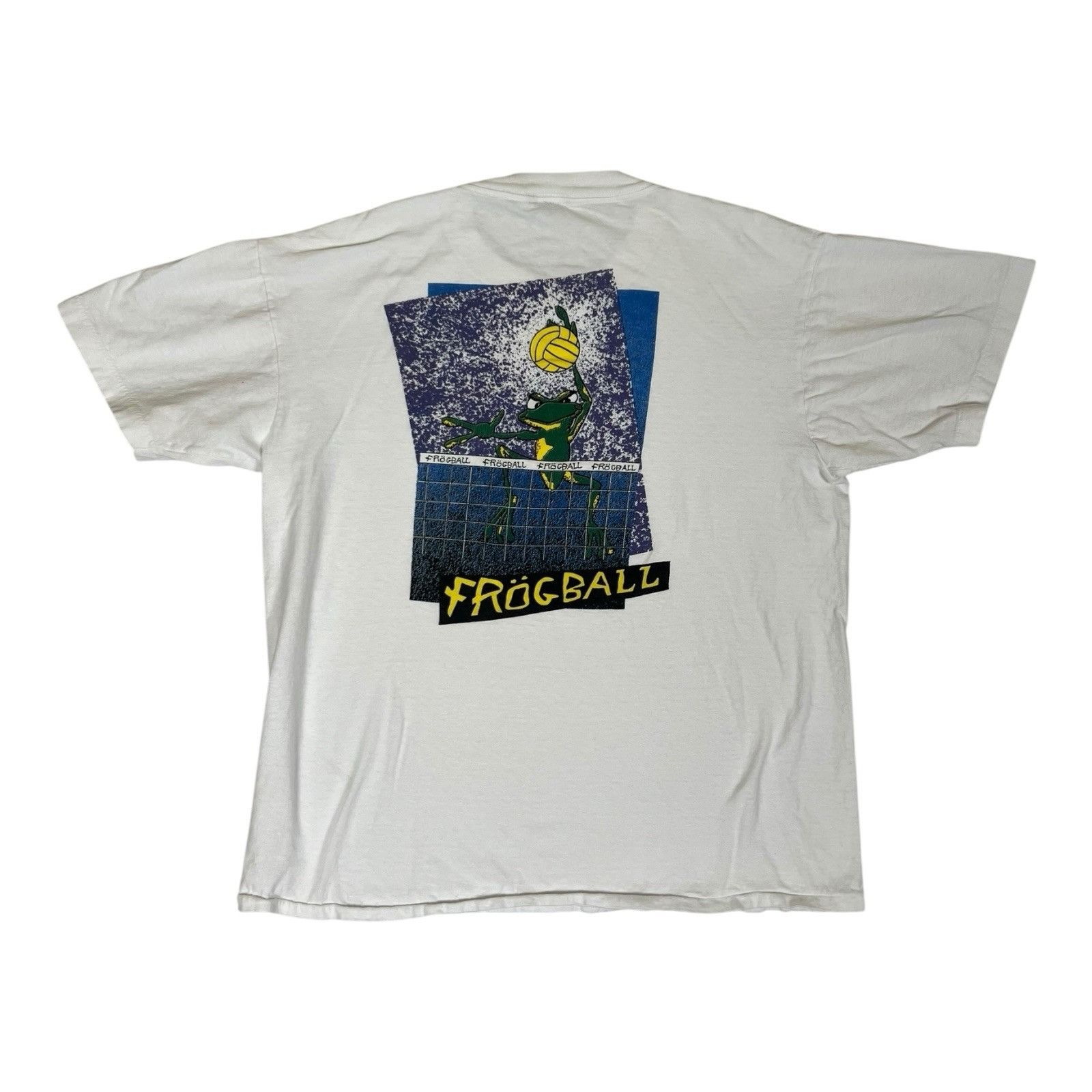 Vintage Vintage Frog Ball Volleyball Promo T-Shirt Size Medium Singl Size US M / EU 48-50 / 2 - 1 Thumbnail
