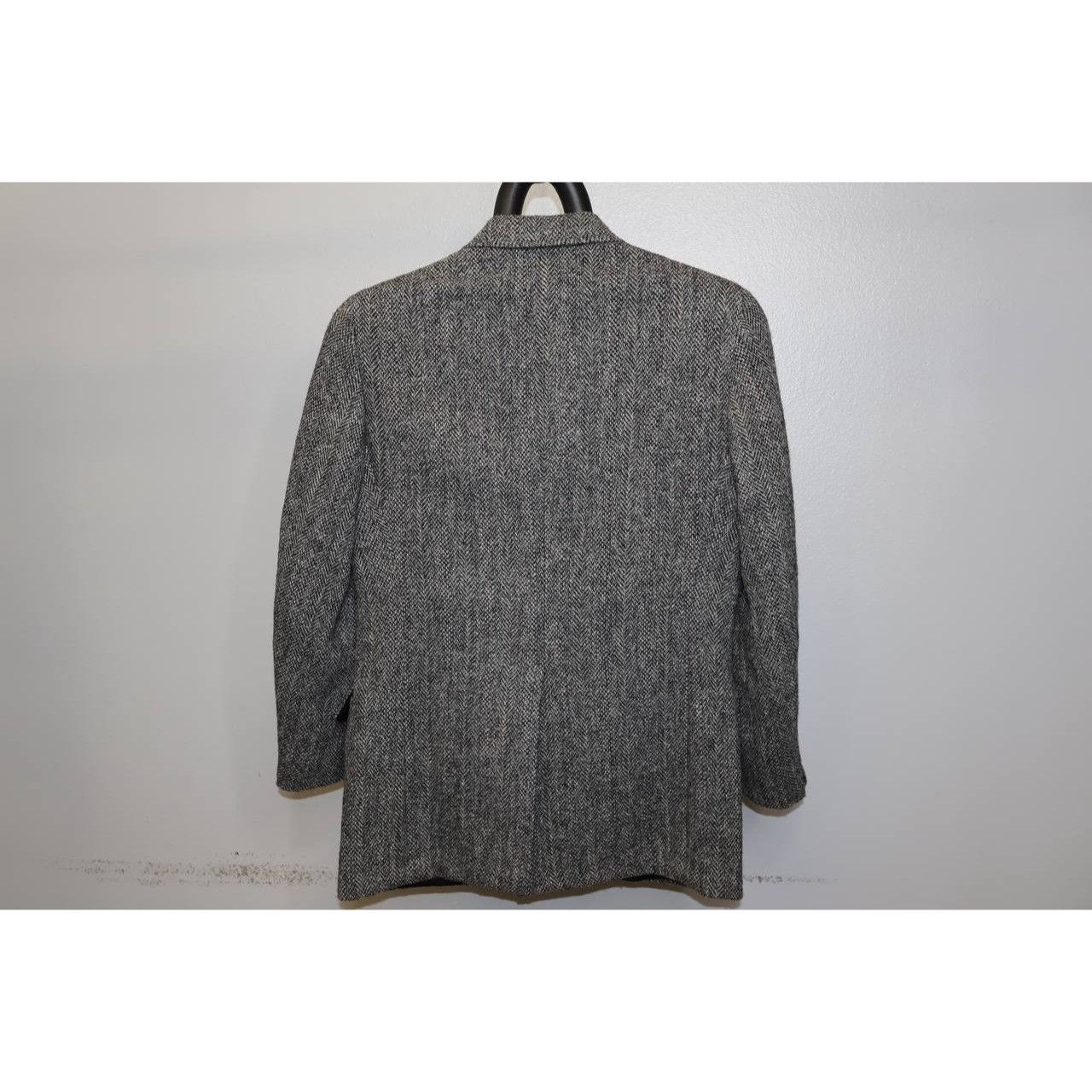Harris Tweed Vintage HARRIS TWEED by Palm Beach Blazer Men's Gray Wool Size 36R - 2 Thumbnail