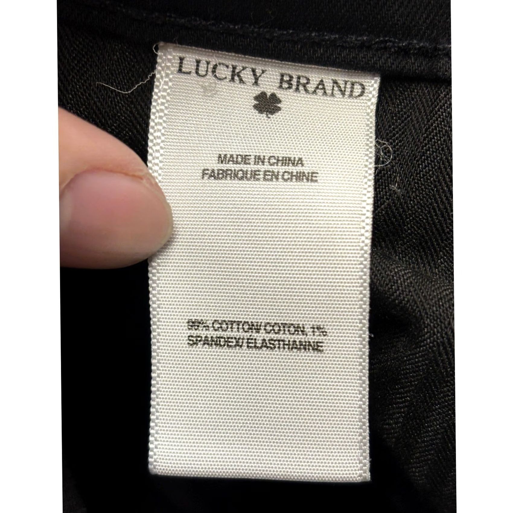 Lucky Brand Lucky Brand Cate Stacked Skinny Jeans Womens 12/31 W34XL30 Black Denim 7W11560 Size 24" / US 00 / IT 34 - 7 Thumbnail