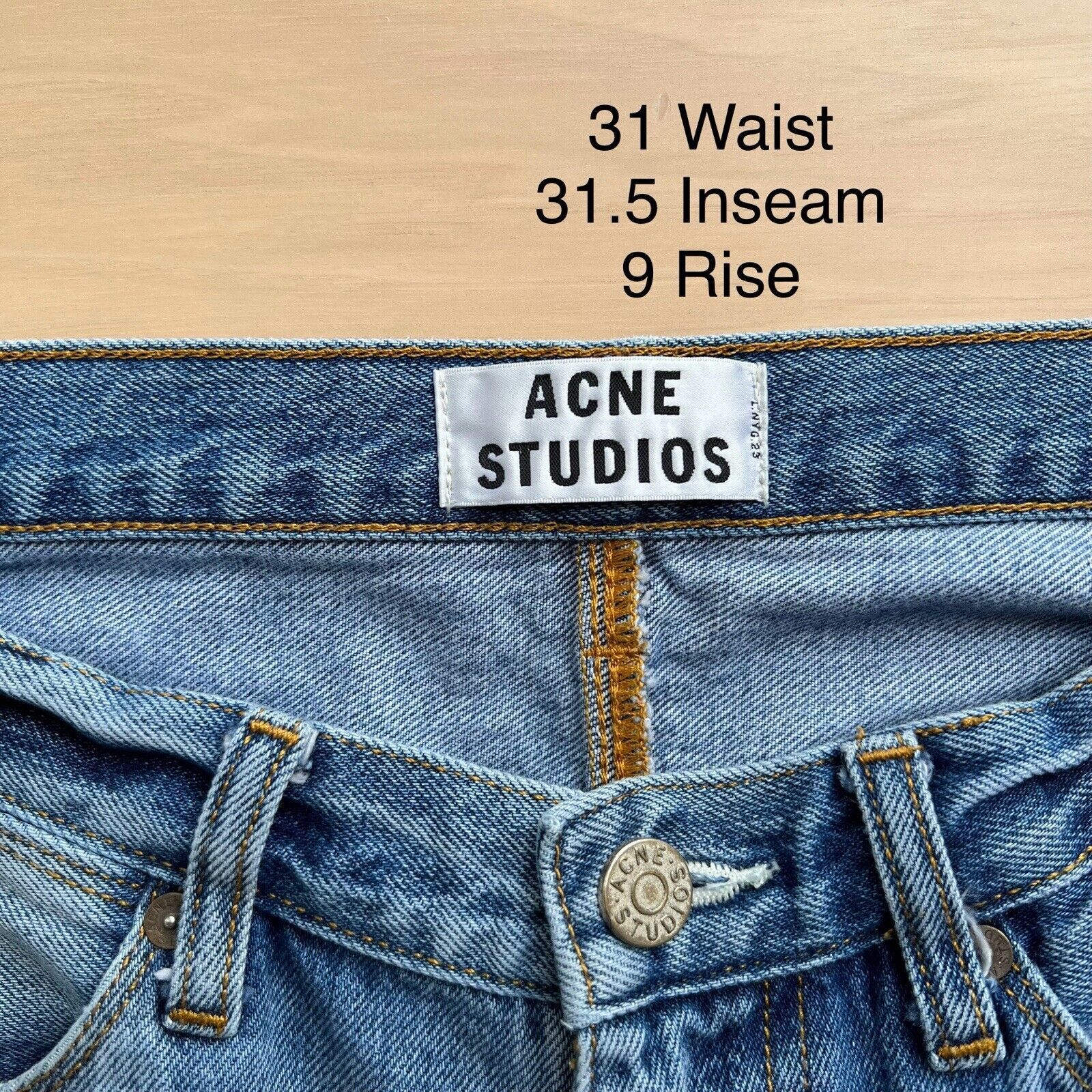 Acne Studios Max LT Vintage Jeans 31 Blue Blakonst Casual
