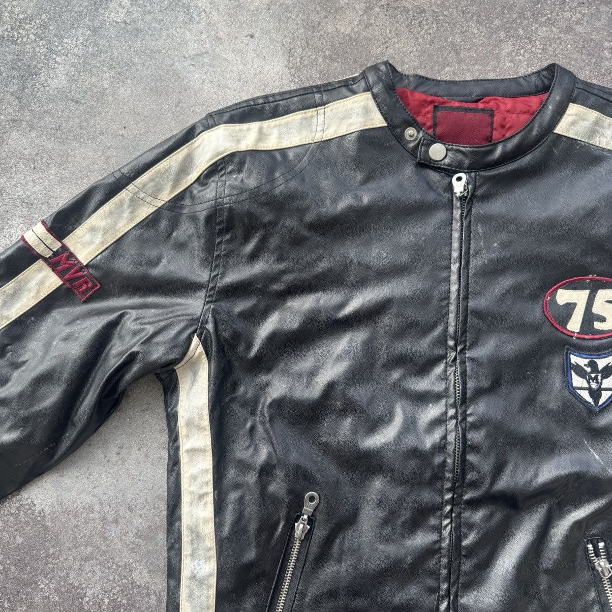 Hysteric Glamour Amazing Vintage Racing Faux Leather Moto Jacket Size US S / EU 44-46 / 1 - 4 Thumbnail